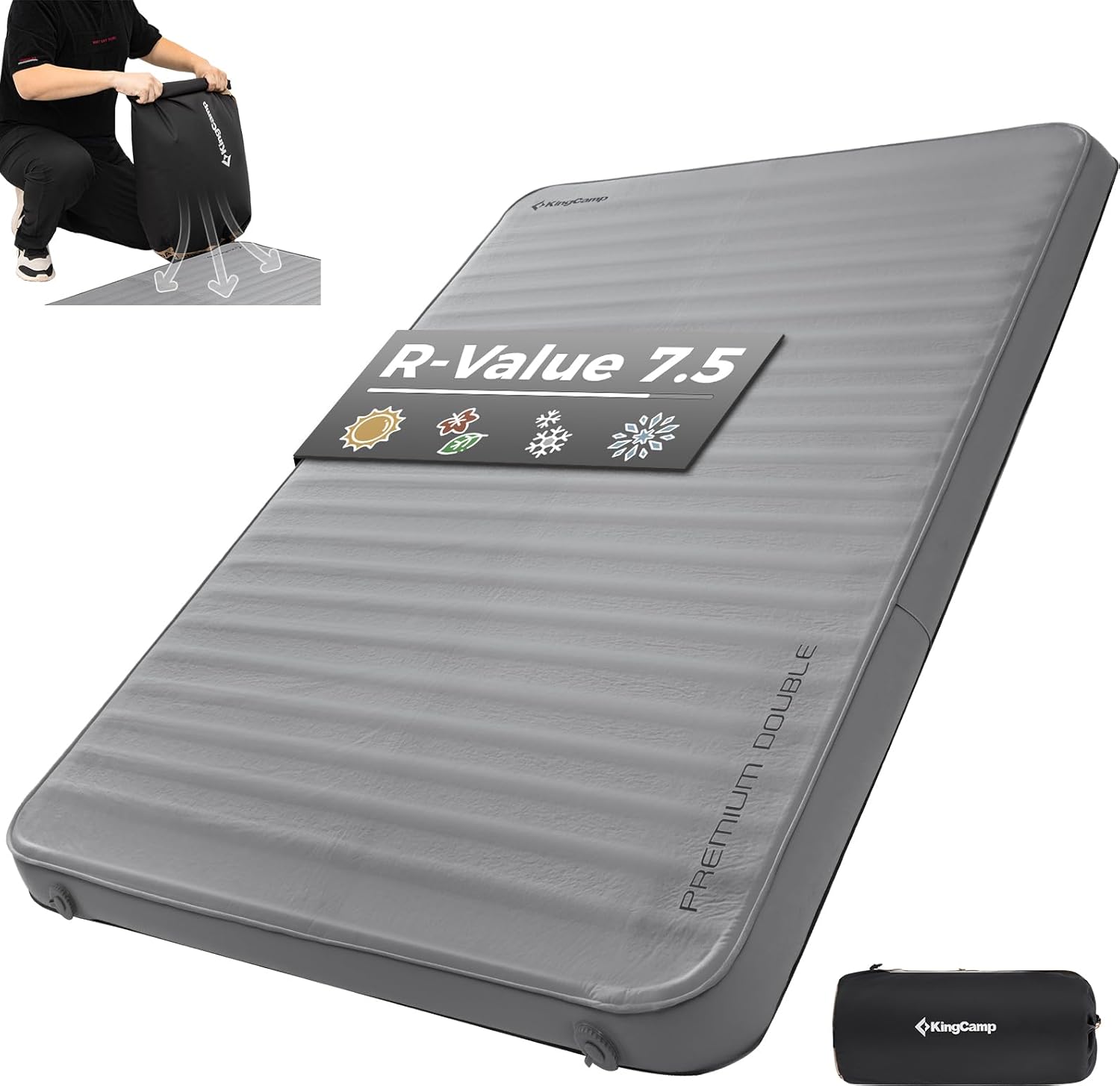 kingcamp-premium-double-self-inflating-sleeping-pad image 1