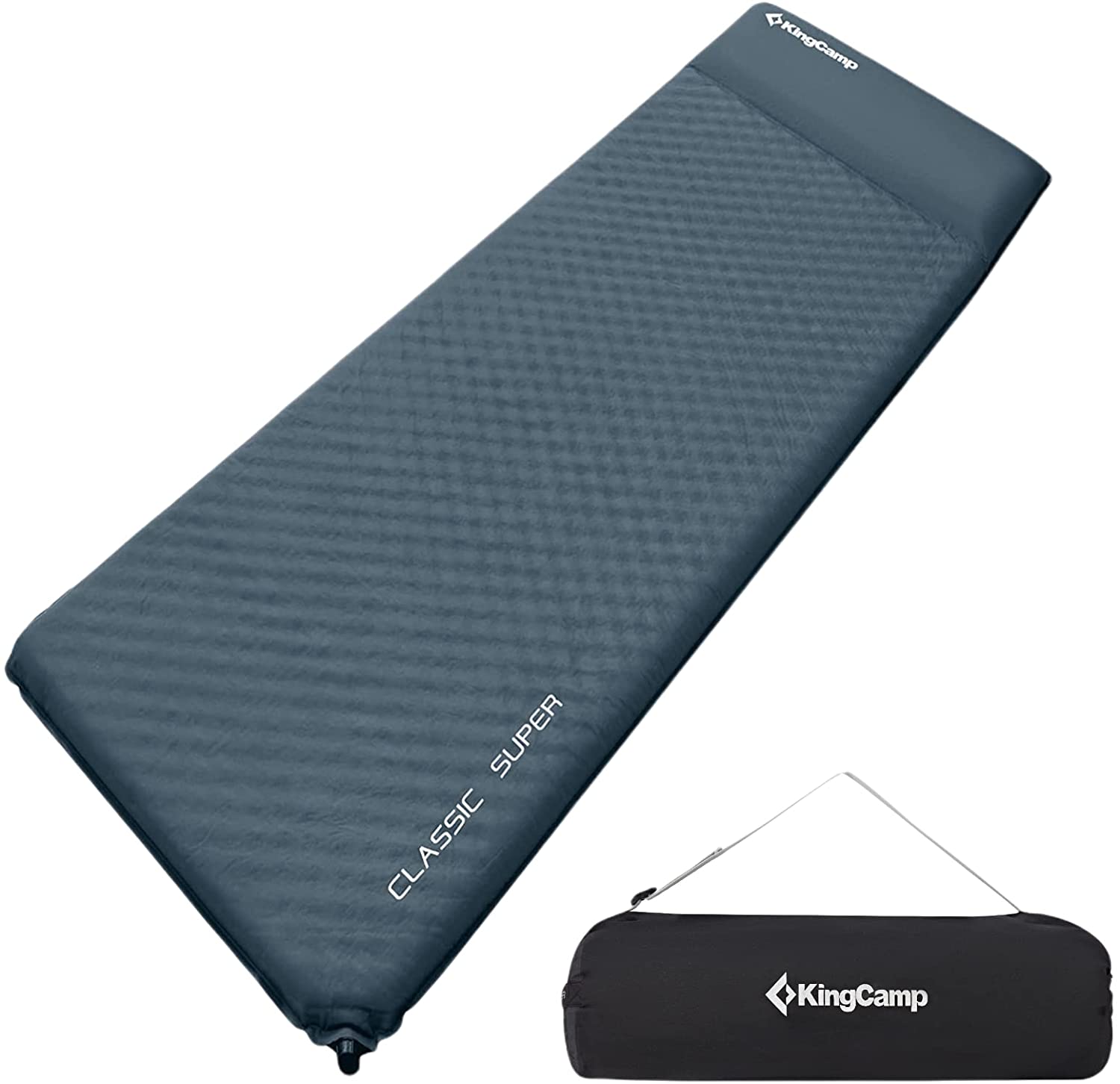 kingcamp-self-inflating-sleeping-pad-with-pillow-insulated-camping-mat image 2