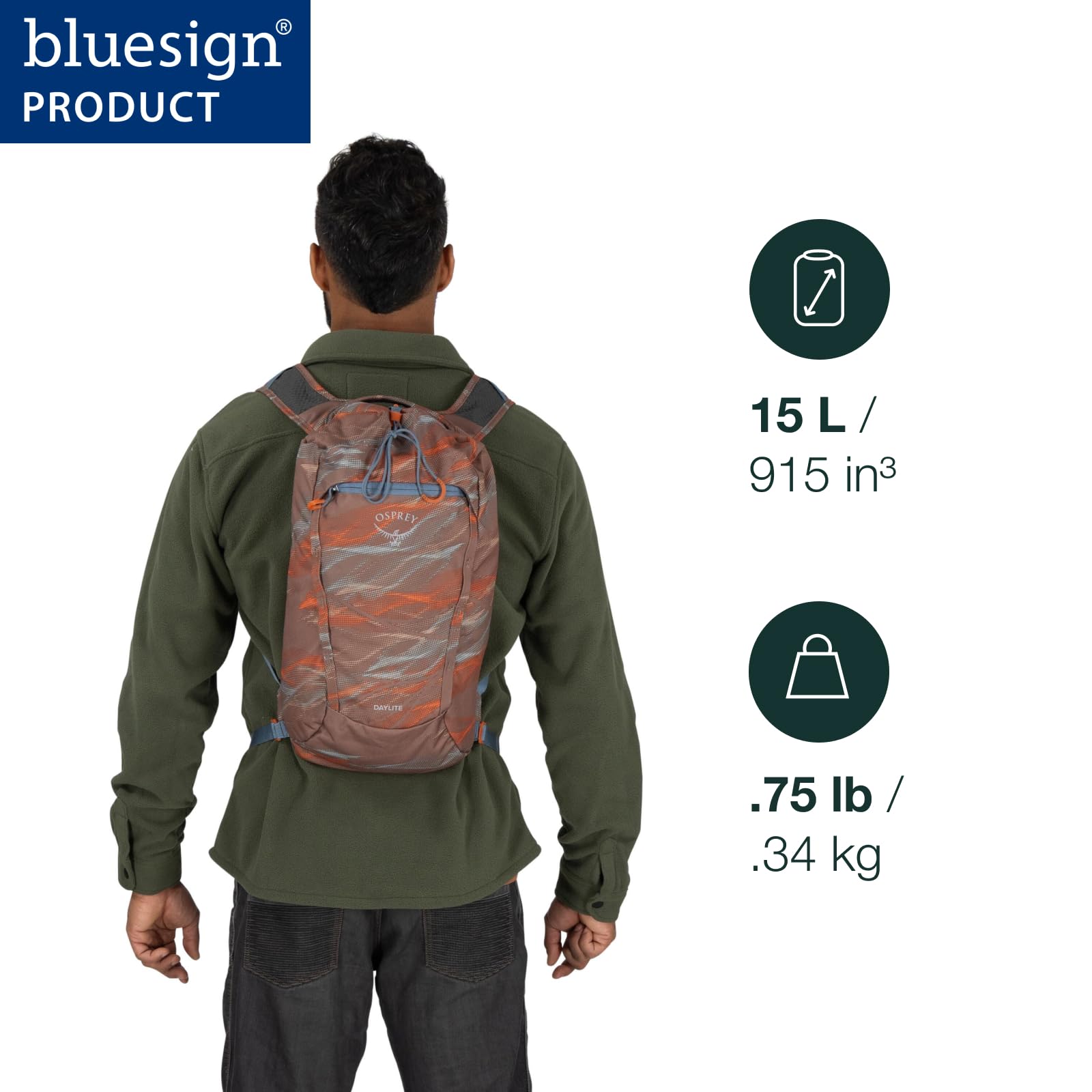 osprey-daylite-cinch-backpack-lightweight-top-loading-daypack-for-hikes-festival image 2