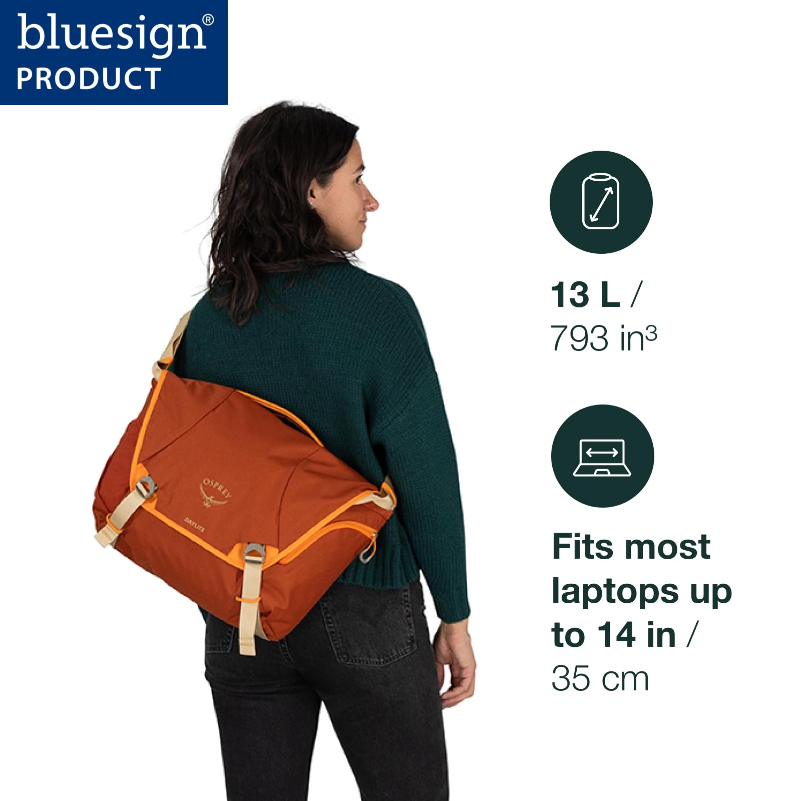 osprey-daylite-12l-messenger-bag-durable-crossbody-shoulder-bag-with-laptop-slee image 3