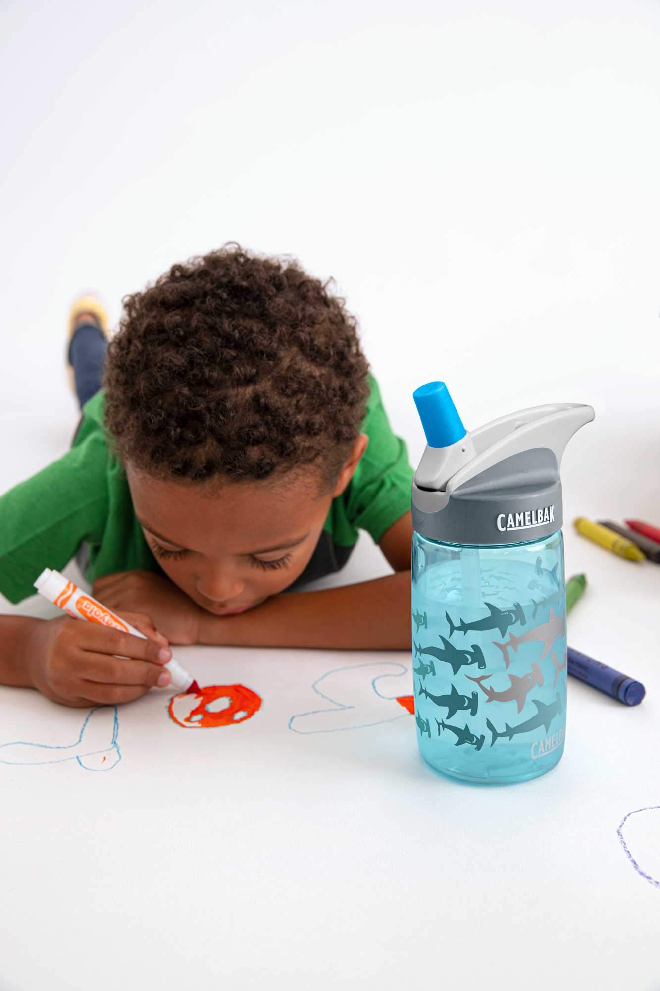 camelbak-eddy-kids-water-bottle-with-big-bite-valve-12oz-unicorn-party image 4