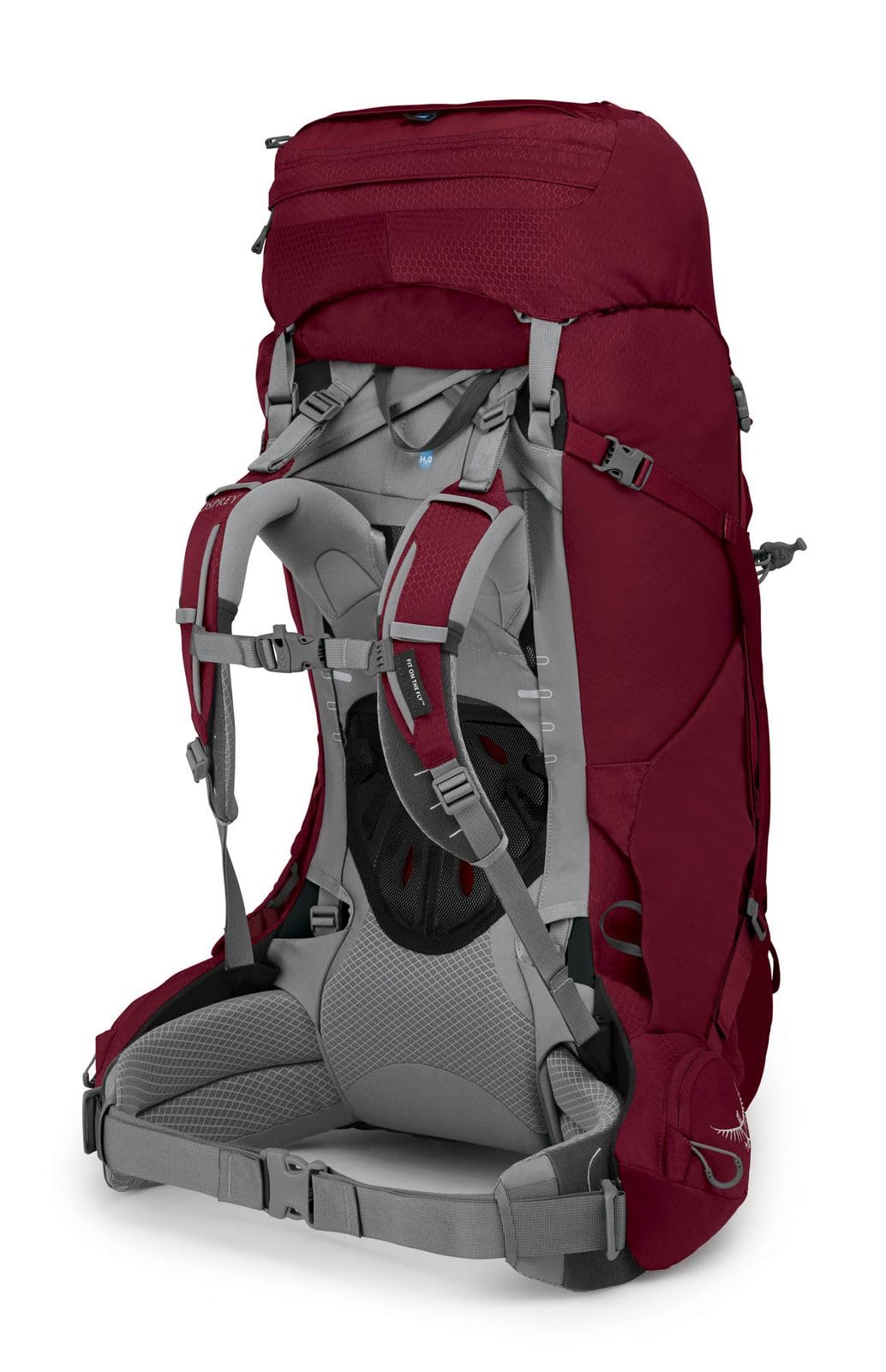 osprey-ariel-65l-women-s-backpacking-backpack-claret-red-wxs-s image 2