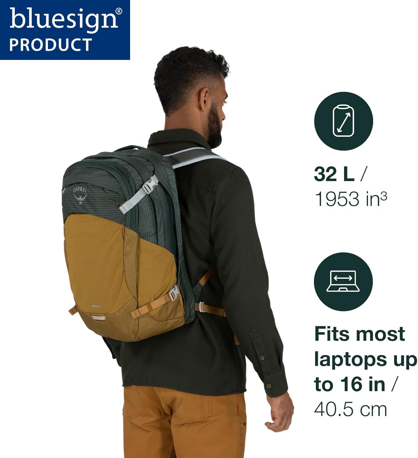 osprey-nebula-32-commuter-backpack-laptop-sleeve-water-bottle-pockets image 2