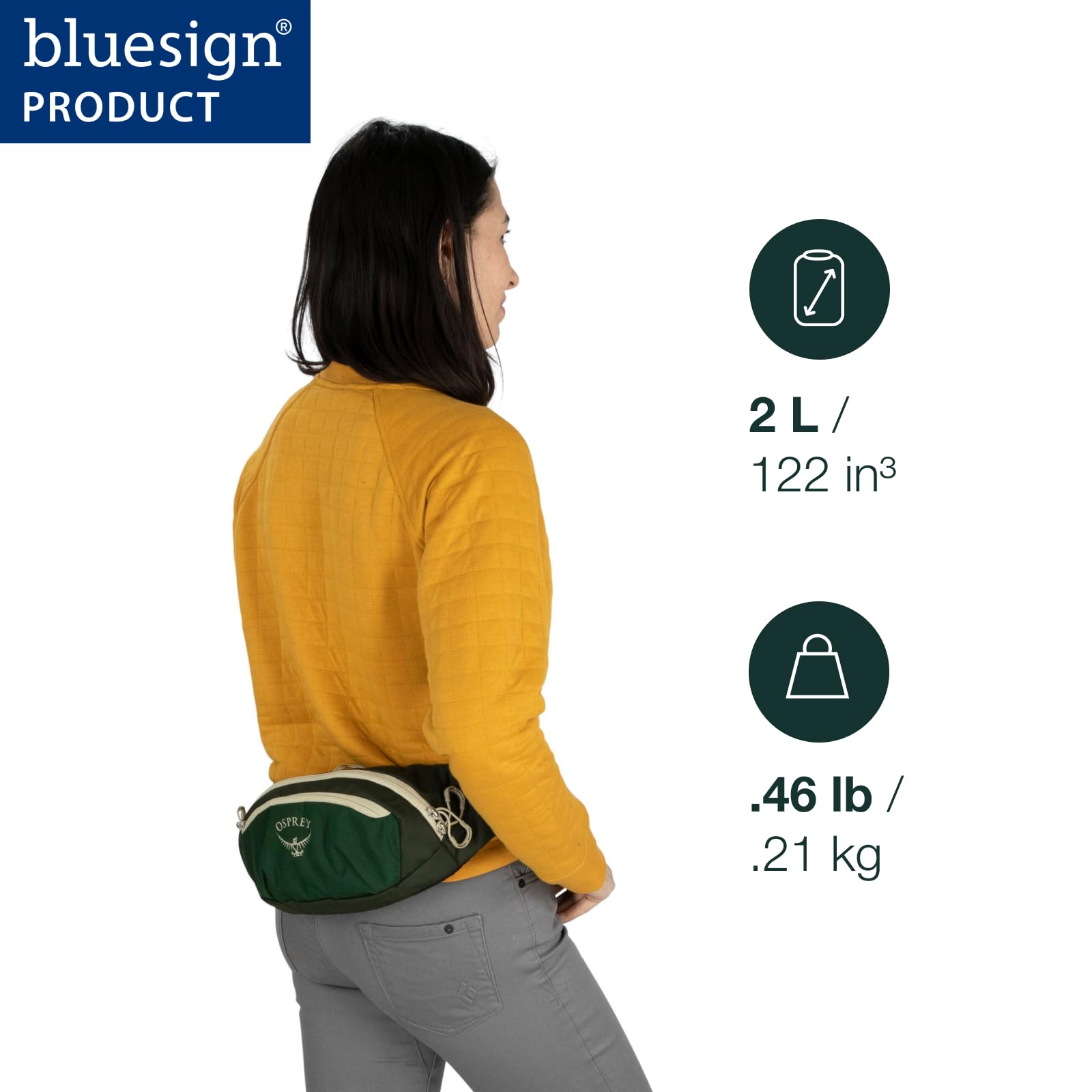 osprey-daylite-waist-pack-lightweight-hip-bag-with-crossbody-carry-option image 2