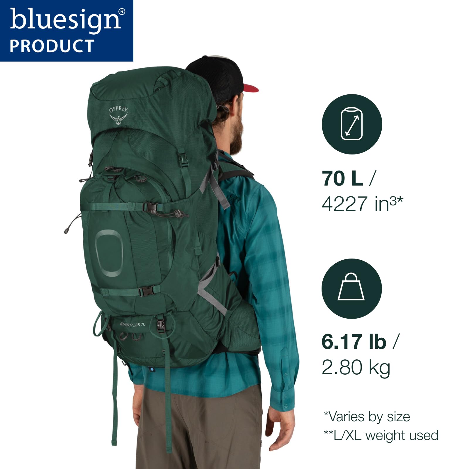 osprey-aether-plus-70l-men-s-backpacking-backpack-black-s-m image 4