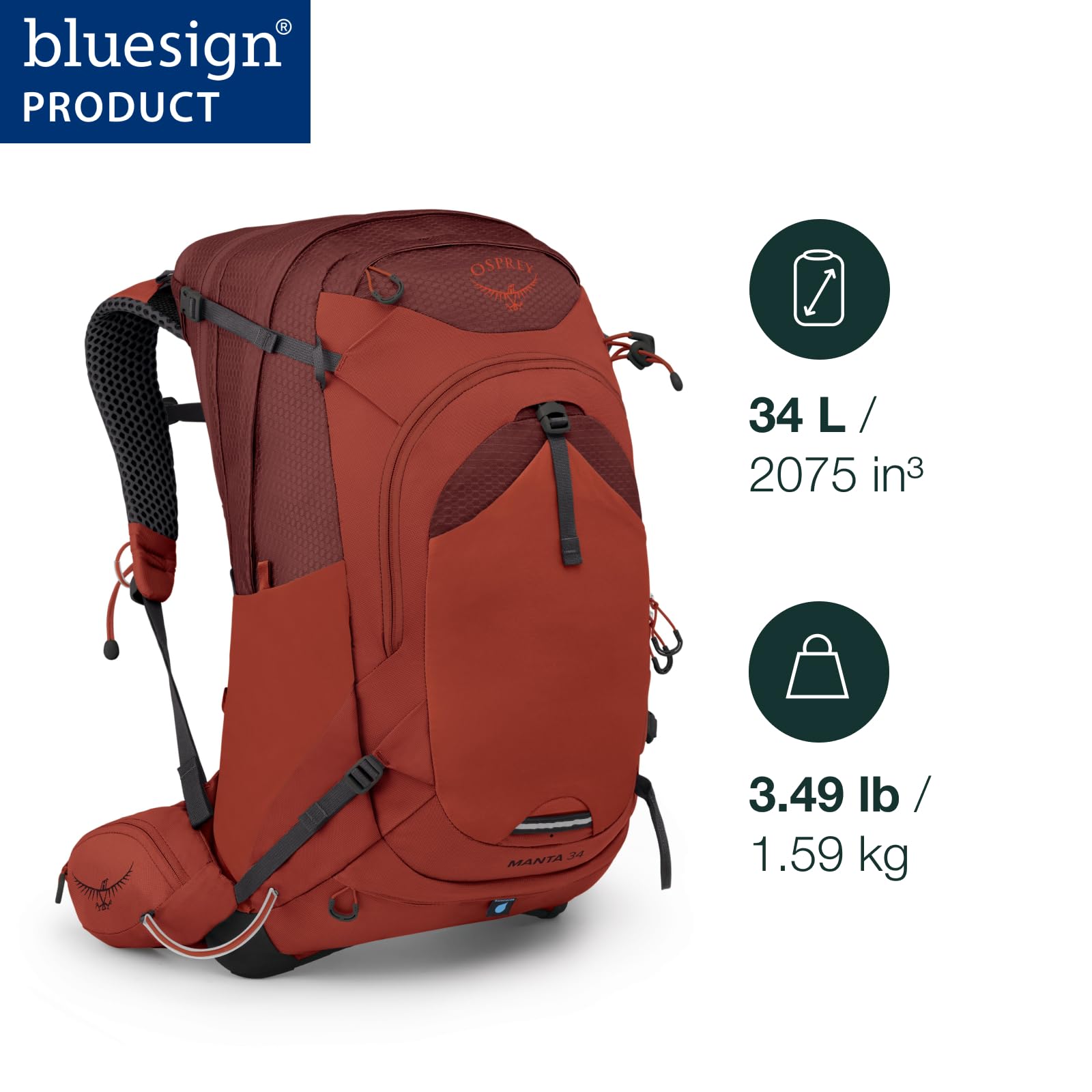 osprey-manta-34l-men-s-hiking-backpack-with-hydraulics-reservoir-oak-leaf-orange image 2