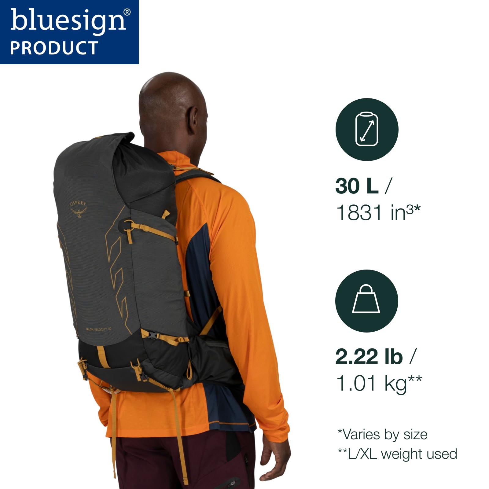 osprey-talon-velocity-30l-men-s-hiking-backpack-running-biking-multi-sport-noctu image 2