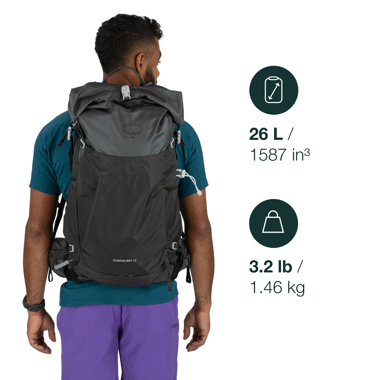 osprey-downburst-26l-men-s-hiking-backpack-waterproof-daypack-with-airspeed-susp image 2