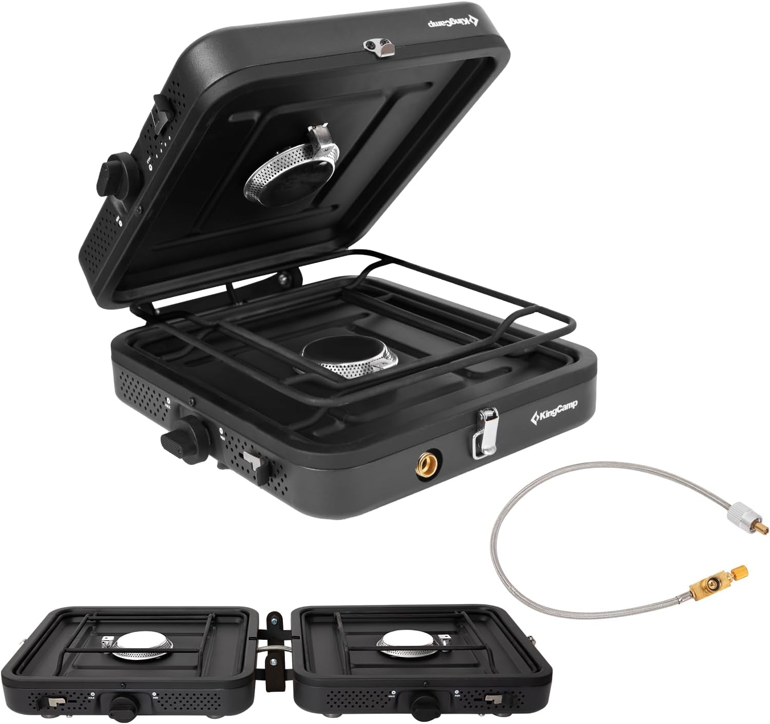 kingcamp-2-burner-propane-butane-camping-stove-portable-lightweight image 1
