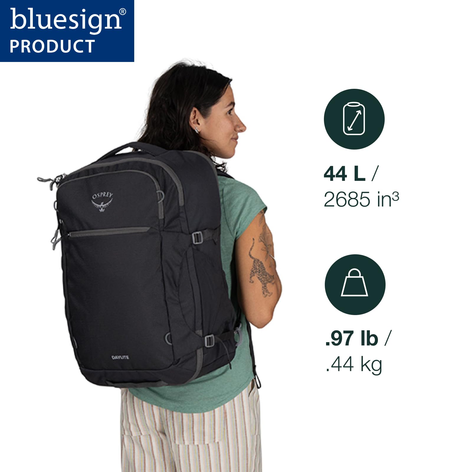 osprey-daylite-44l-carry-on-travel-pack-lightweight-durable-backpack-with-stream image 2