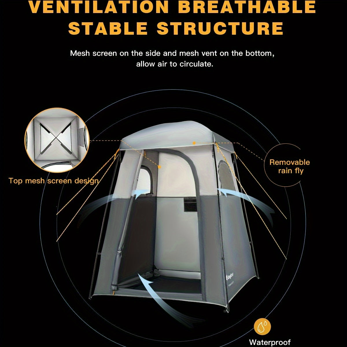 kingcamp-oversize-durable-outdoor-privacy-shower-tent image 2