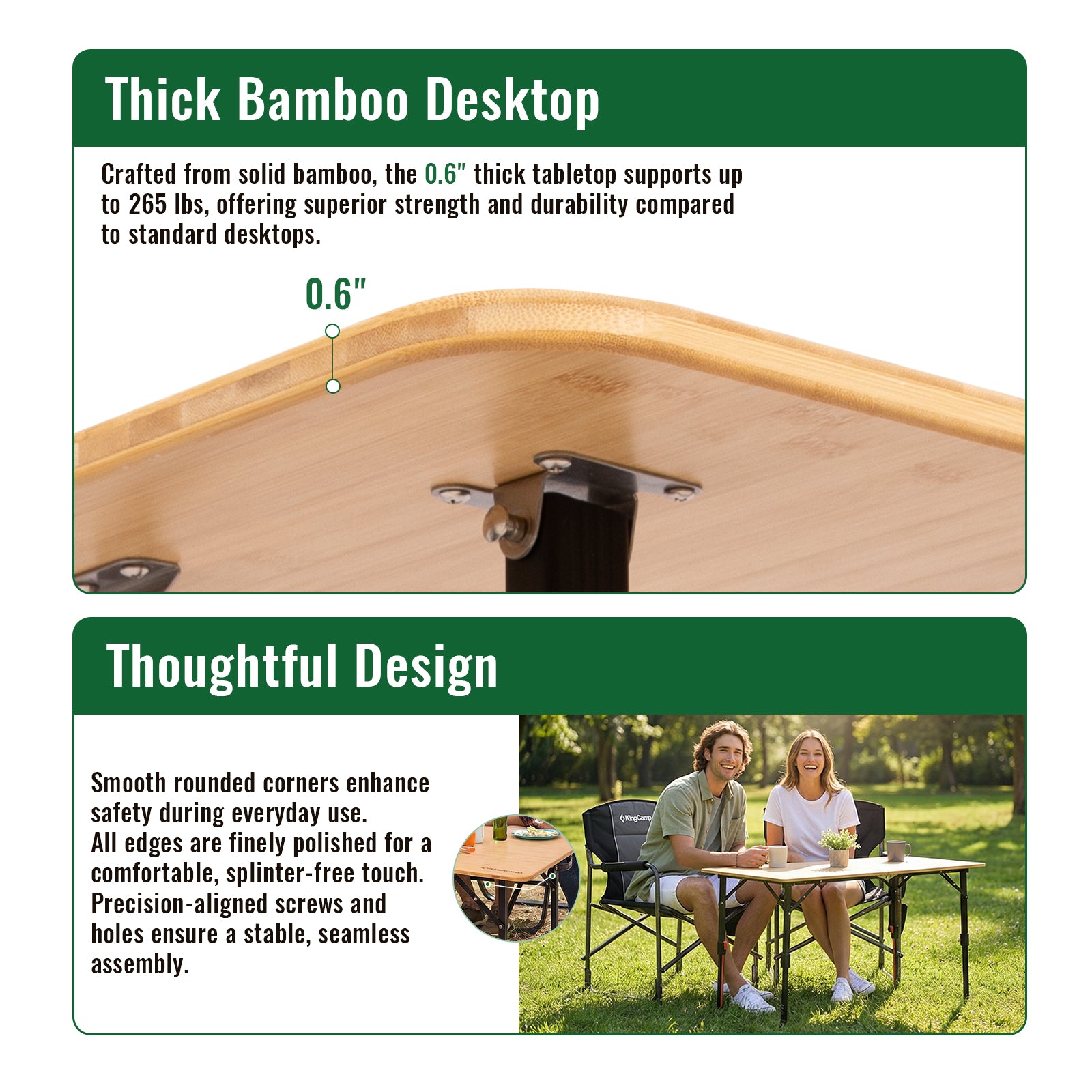kingcamp-bamaura-12070-bamboo-folding-table-47x27-inch image 7