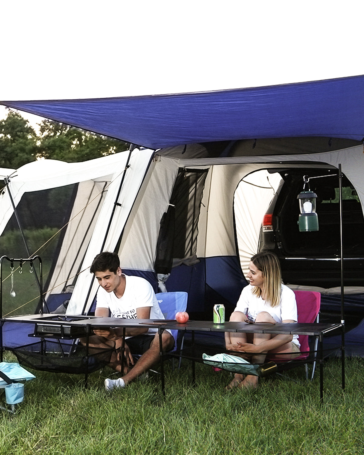 kingcamp-melfi-plus-camping-square-3-season-suv-tent-with-screen-room image 2