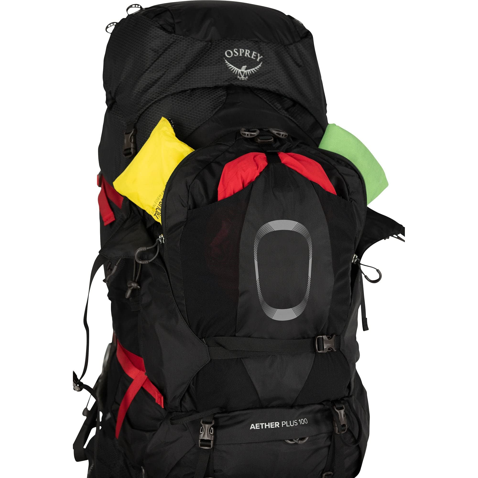 osprey-aether-plus-100l-men-s-backpacking-backpack-black-l-xl image 2