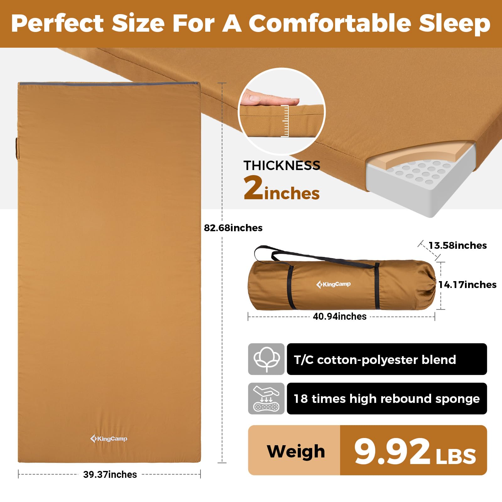 kingcamp-comfort-x-5-quilted-memory-foam-camping-mattress-self-inflating image 3