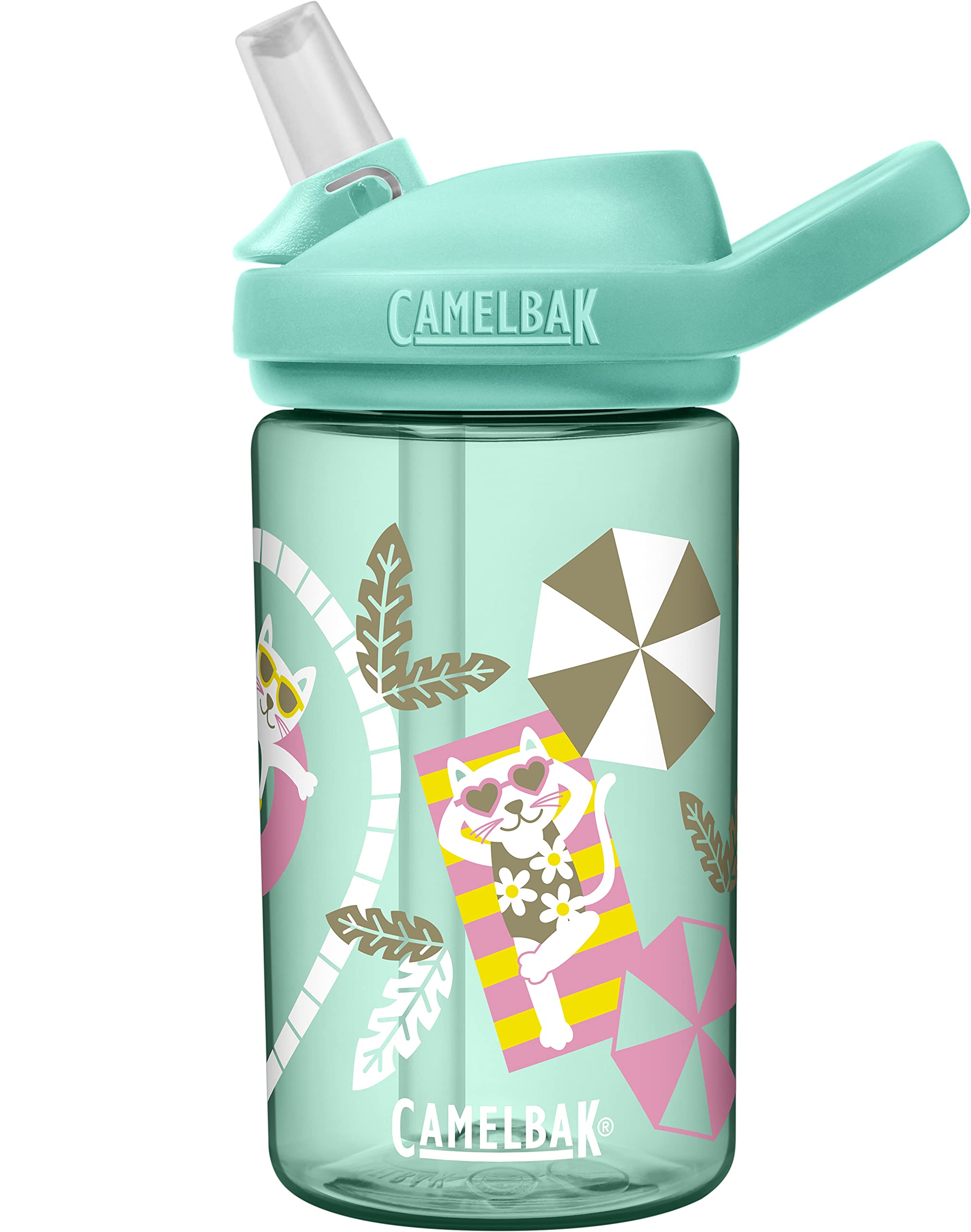 camelbak-eddy-kids-14oz-water-bottle-tritan-renew-straw-top-leak-proof-rainbows- image 6