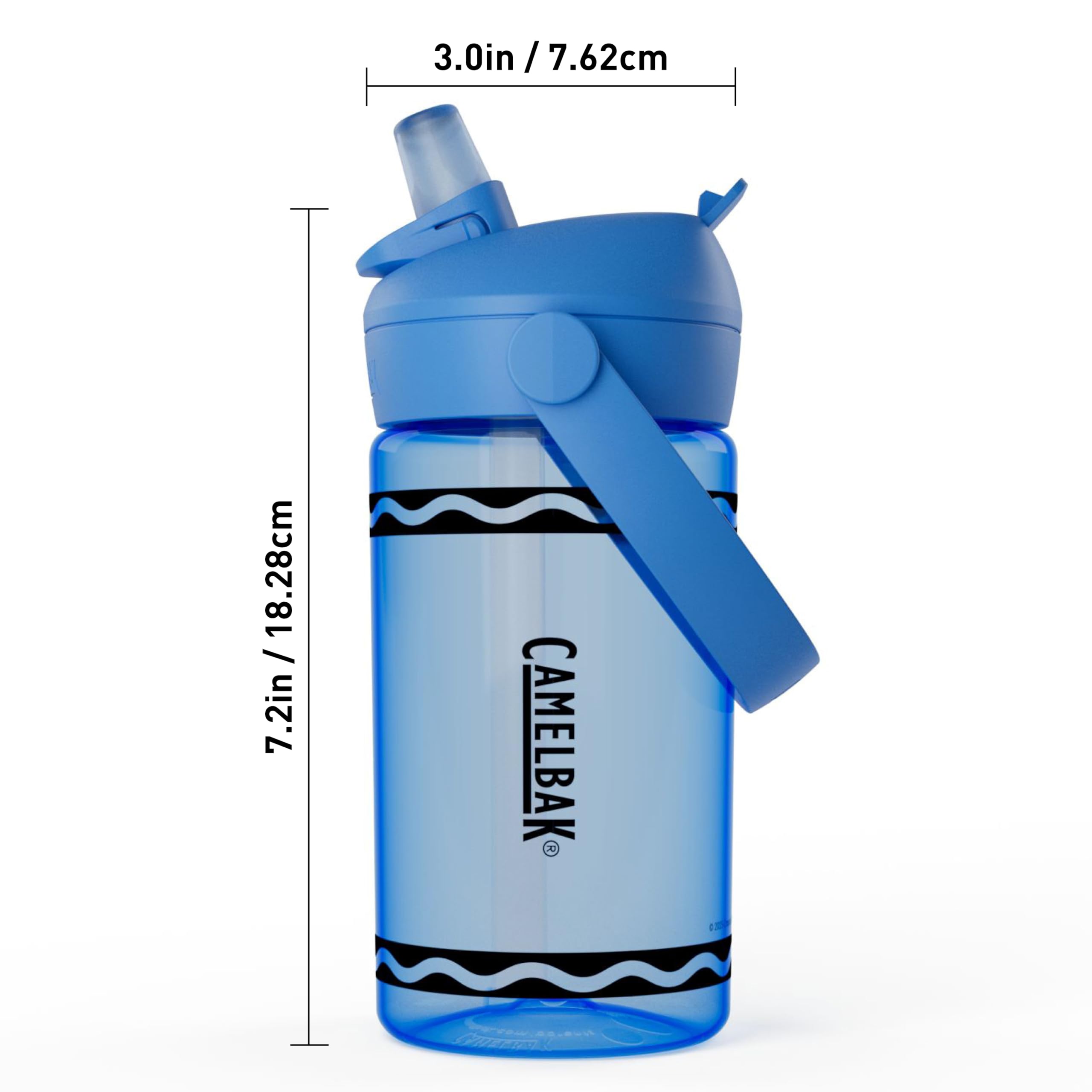 camelbak-crayola-flip-straw-kids-water-bottle-with-bite-valve-14-oz-cerulean image 3