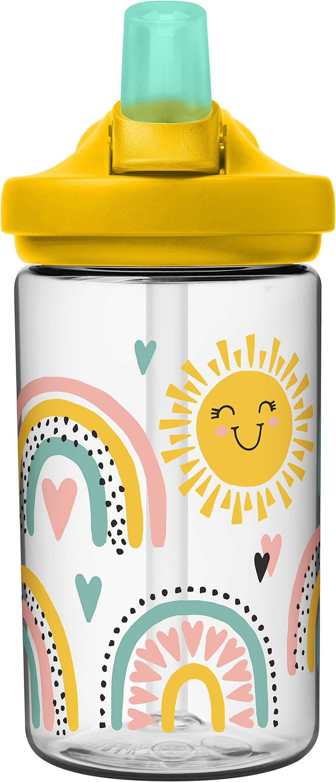 camelbak-eddy-kids-14oz-water-bottle-tritan-renew-straw-top-leak-proof-rainbows- image 2