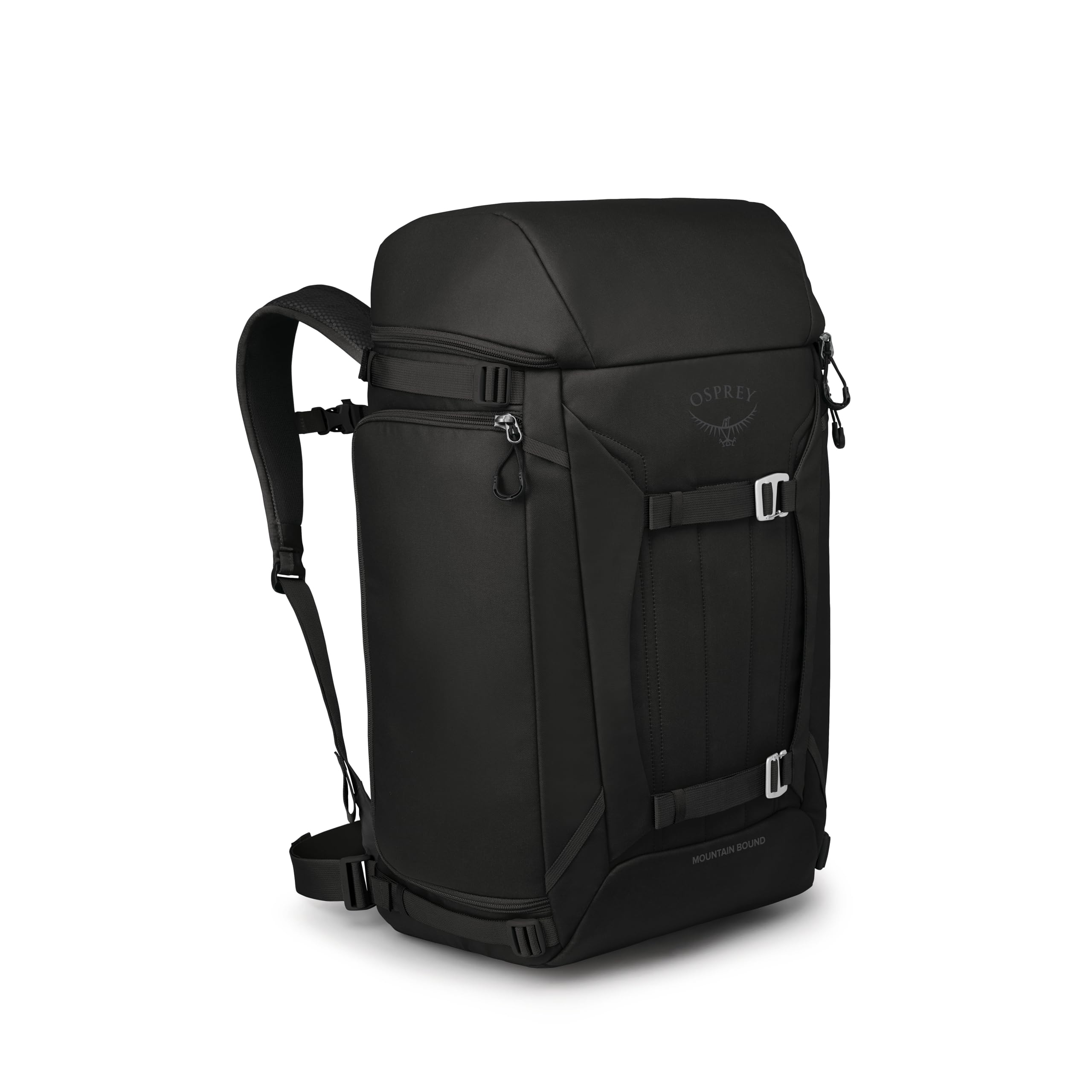 osprey-mountain-bound-ski-snowboard-boot-bag-plus-vertical-snowboard-and-a-frame image 1