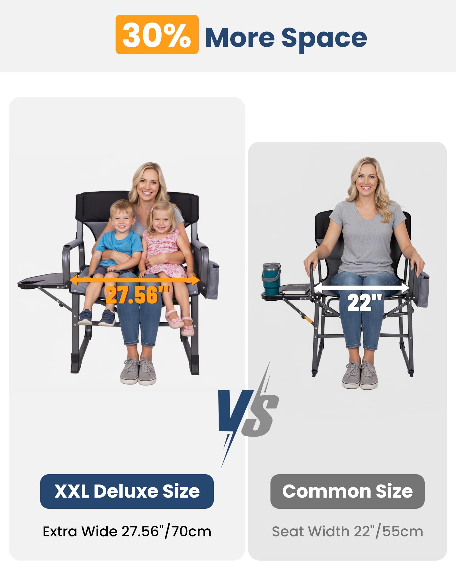 kingcamp-xxl-folding-padded-director-s-chair-with-side-table image 3