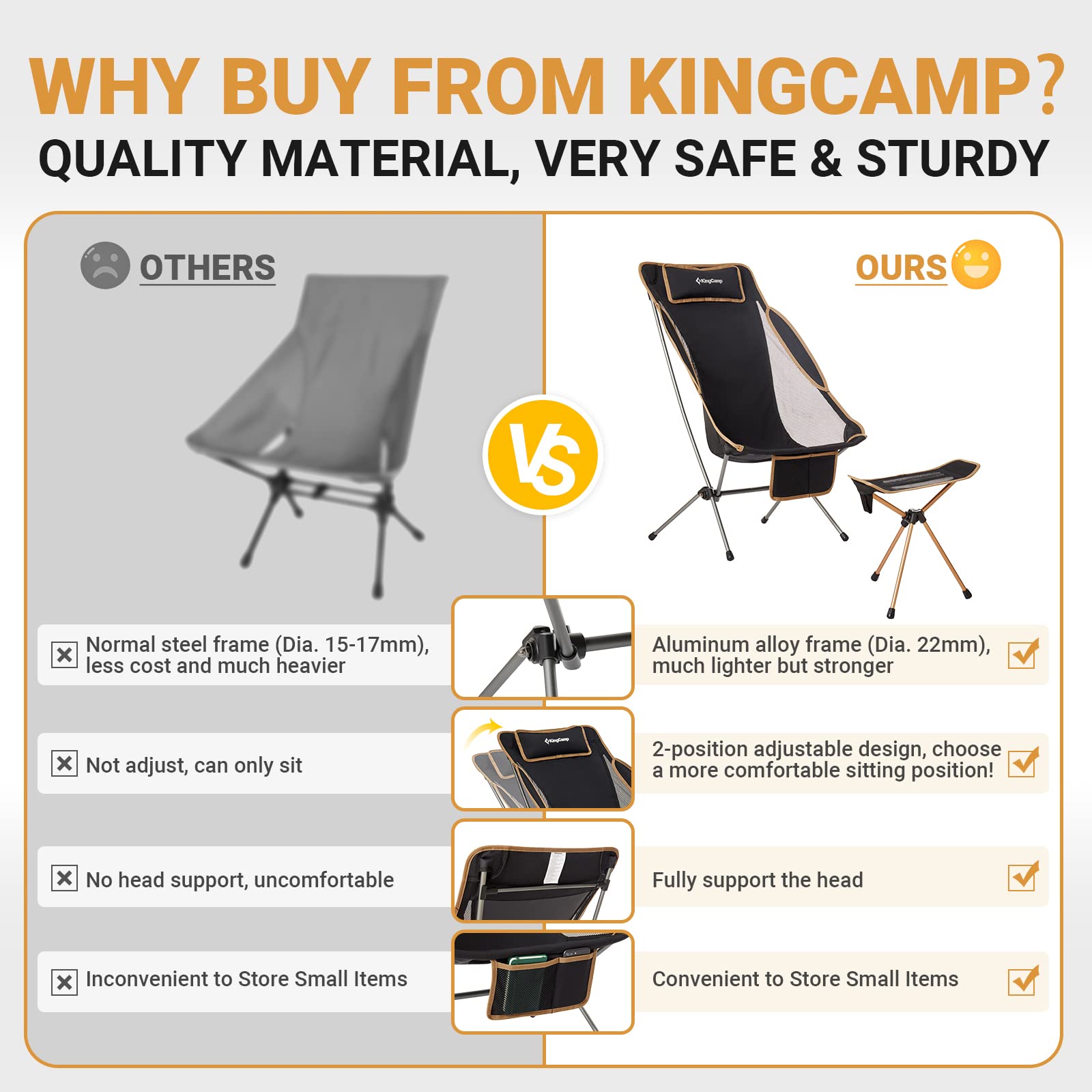 kingcamp-ultralight-chair-with-footrest-set image 2
