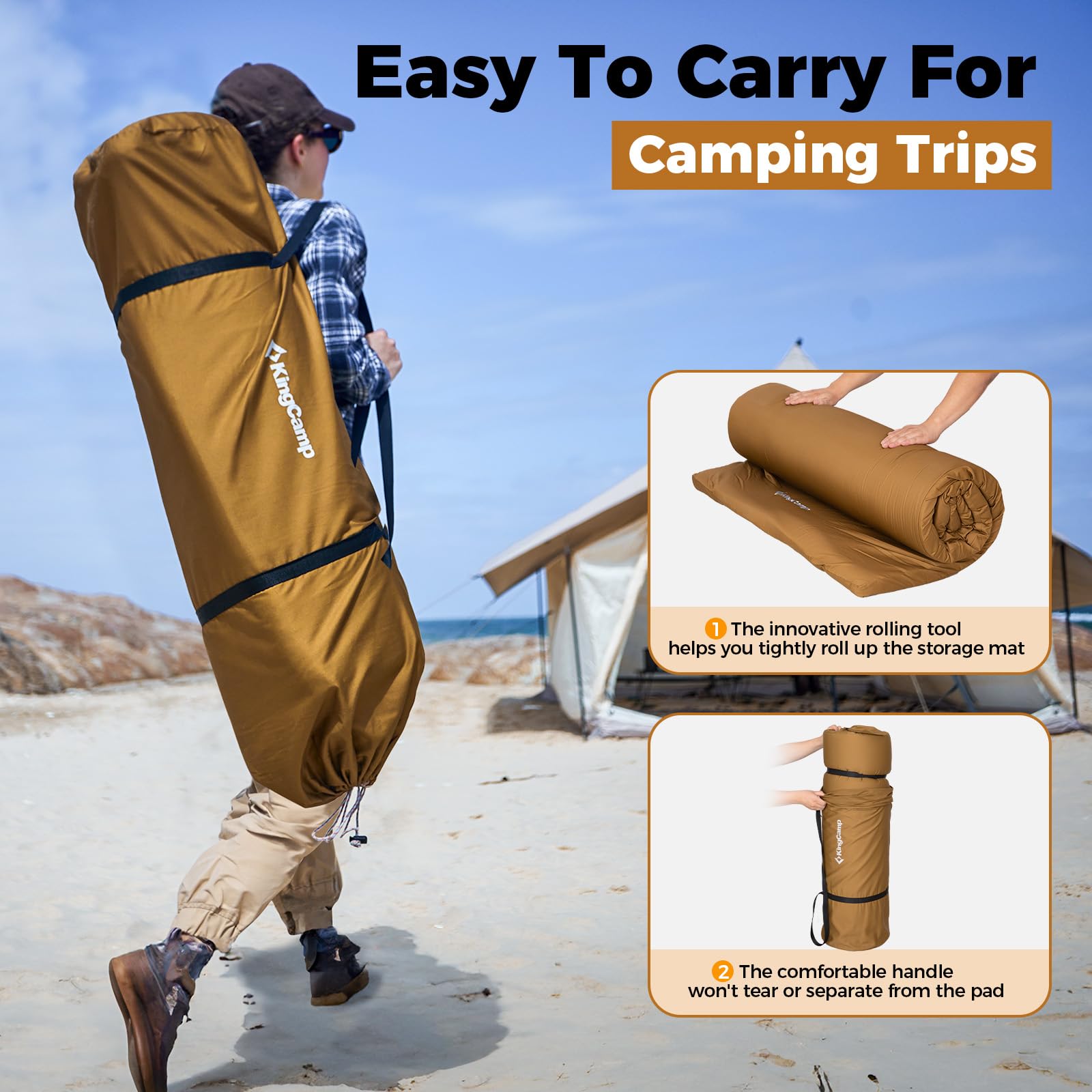 kingcamp-comfort-x-5-quilted-memory-foam-camping-mattress-self-inflating image 7