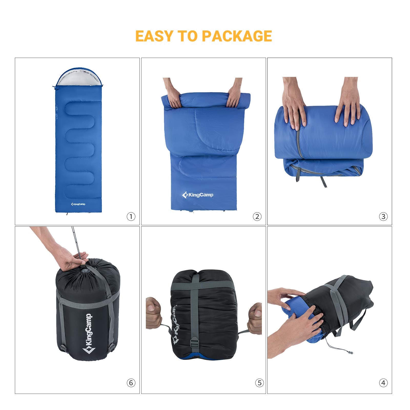 kingcamp-oasis-250s-kids-sleeping-bag-3-season-quilt-double-bag image 7