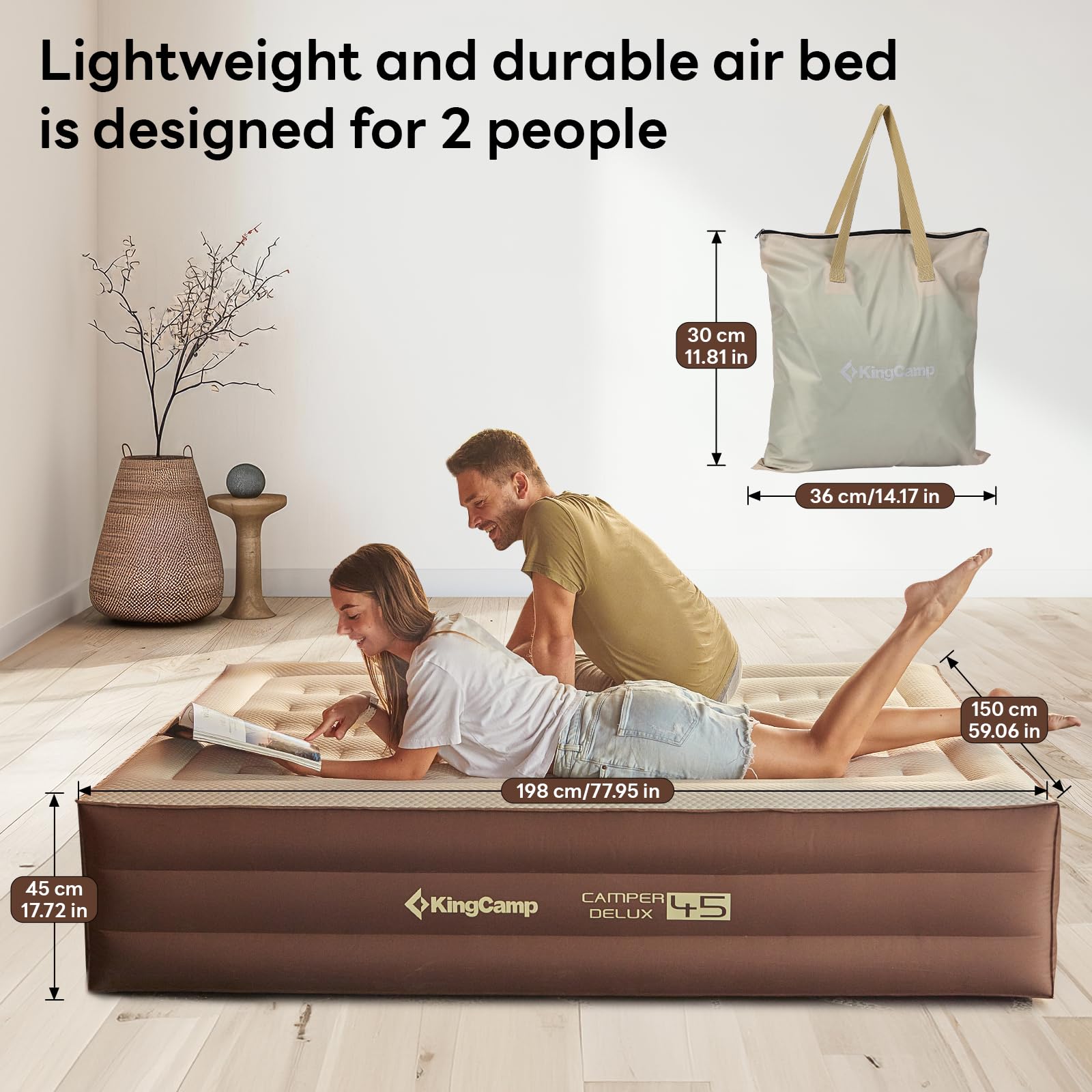 kingcamp-camper-delux-45-queen-air-mattress-with-built-in-pump image 5