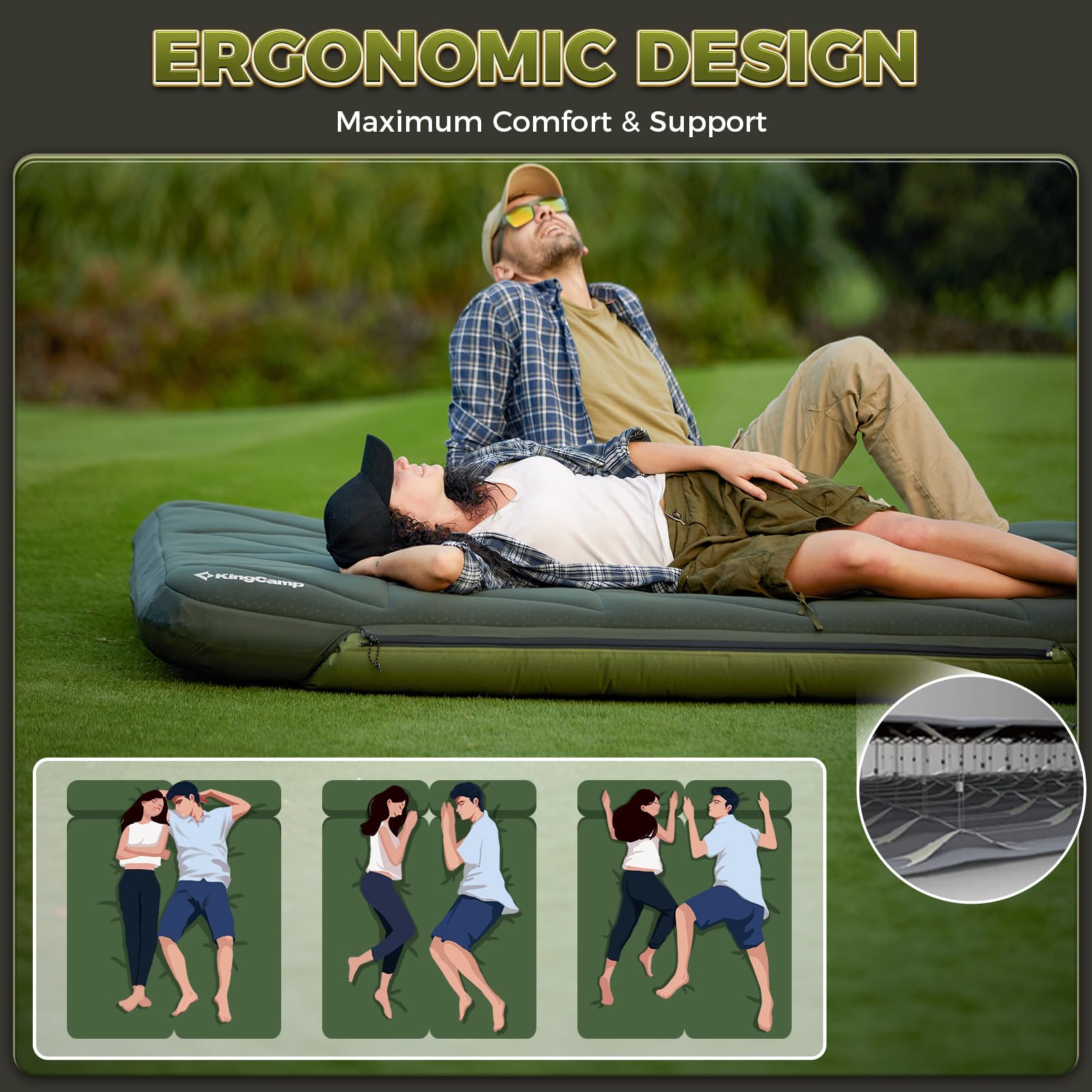 kingcamp-gorgeous-double-17-inflatable-sleeping-pad-with-cover-6-7-thick image 2