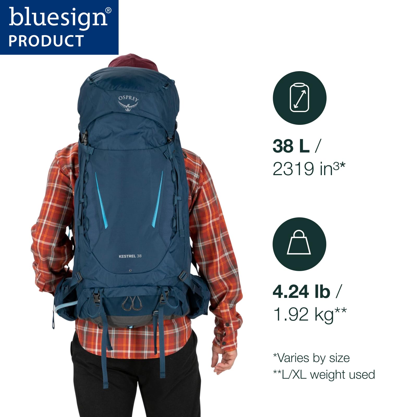 osprey-kestrel-38l-men-s-backpacking-backpack-olive-tan-large-x-large image 2