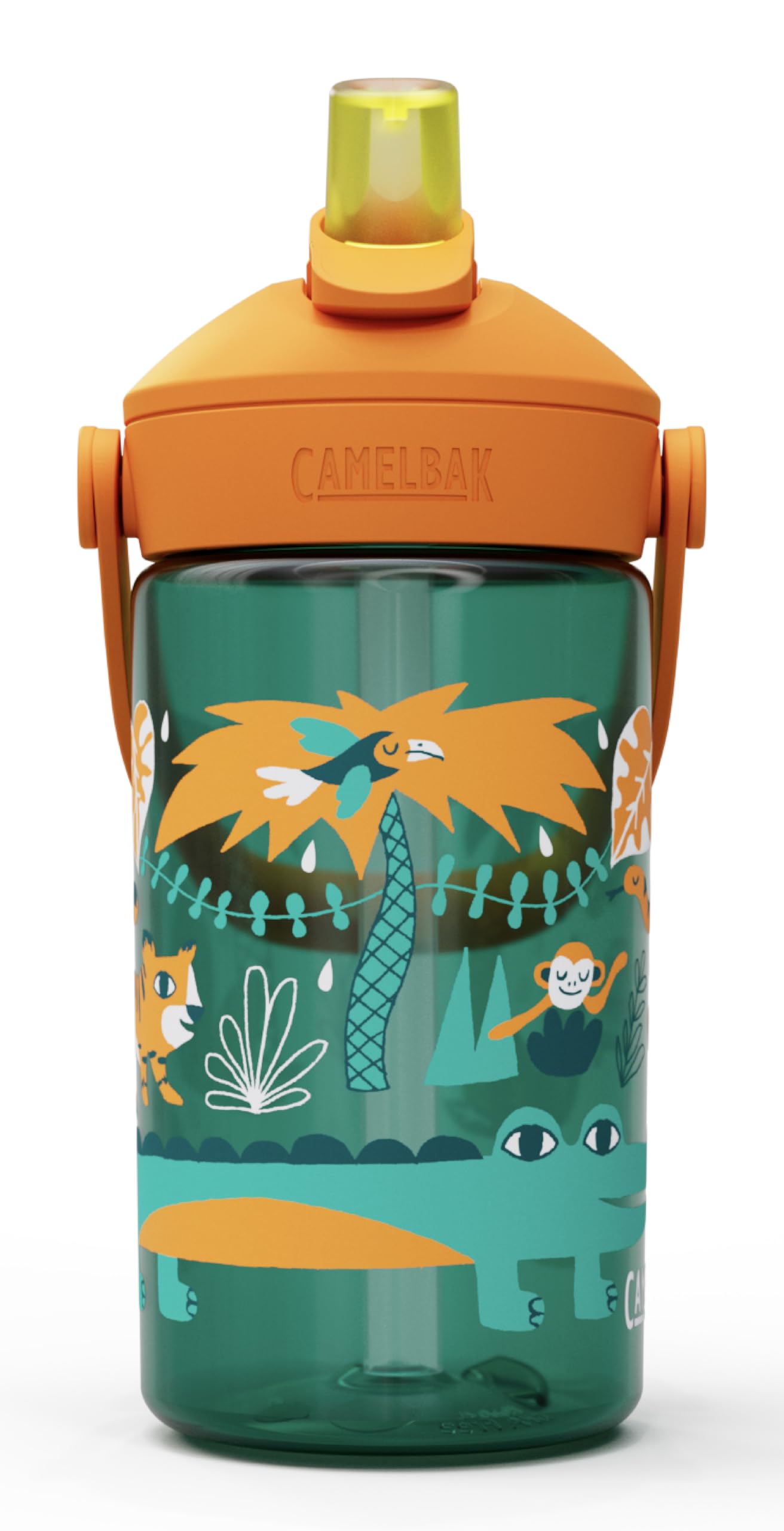 camelbak-thrive-flip-straw-kids-water-bottle-14oz-jungle-animals image 2