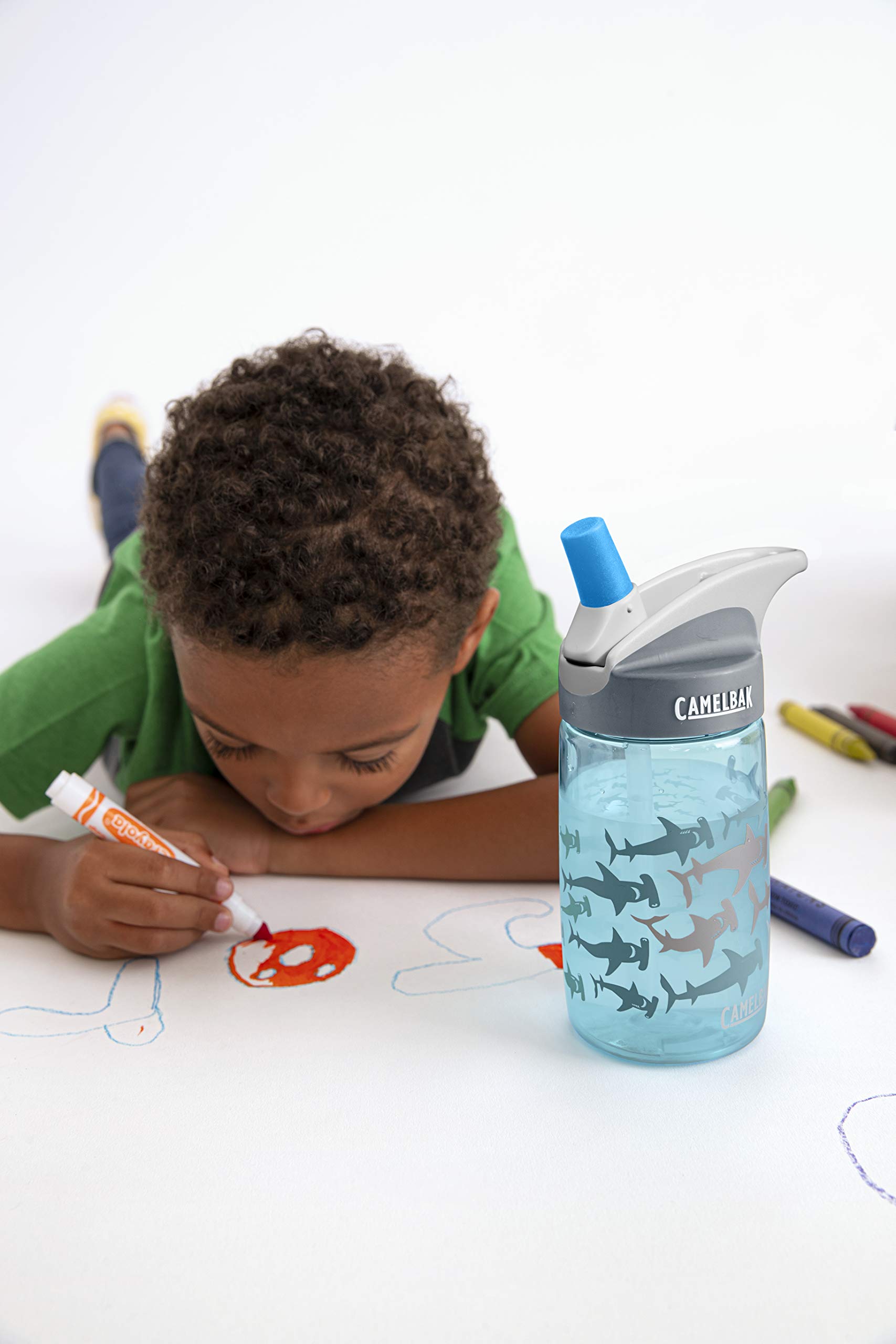 camelbak-eddy-kids-12oz-water-bottle-with-big-bite-valve-unicorns image 3