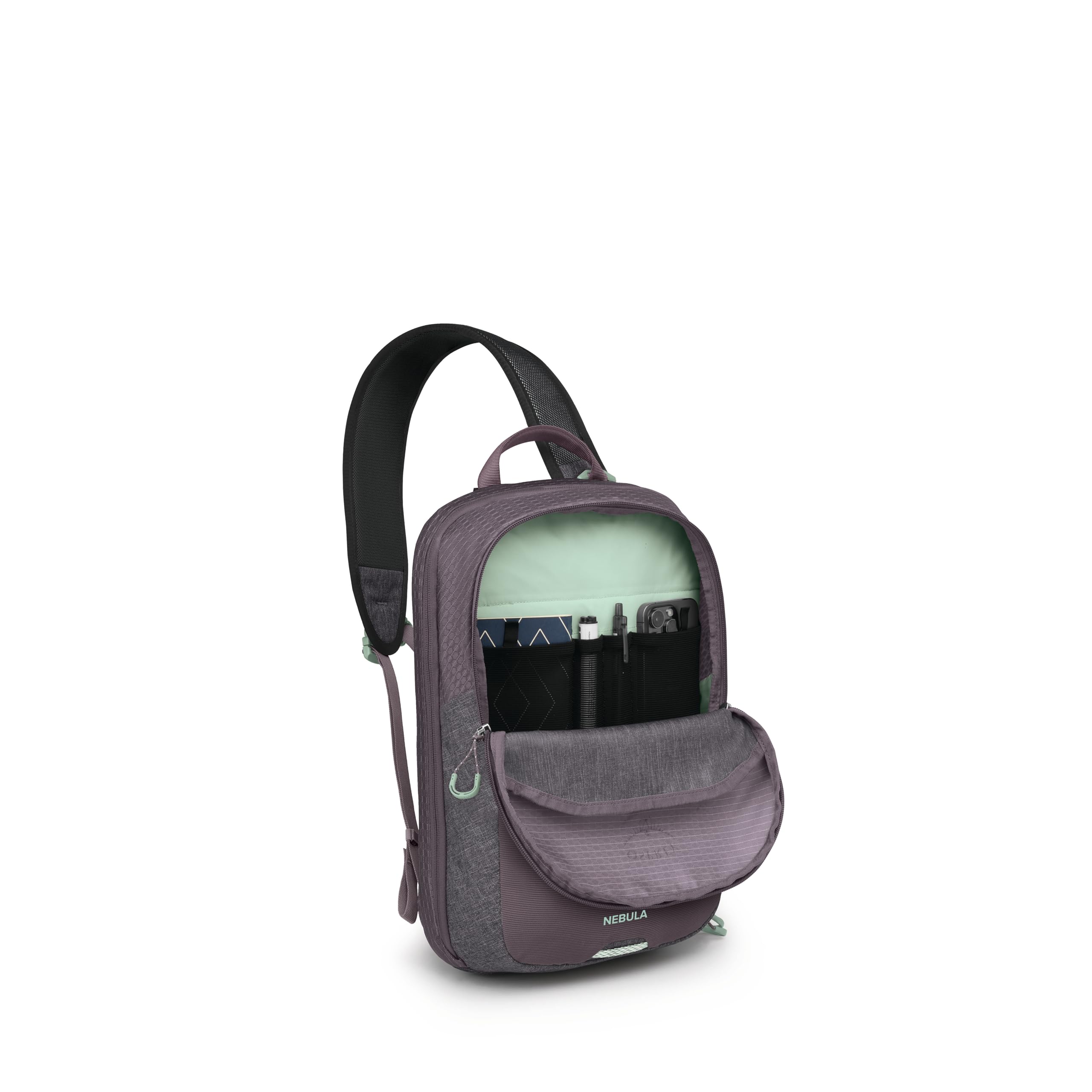 osprey-nebula-sling-bag-crossbody-backpack-with-laptop-sleeve-graphite-purple-he image 7
