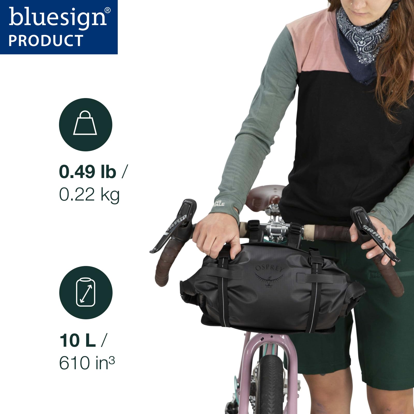 osprey-escapist-on-bike-handlebar-bag-black-large image 2