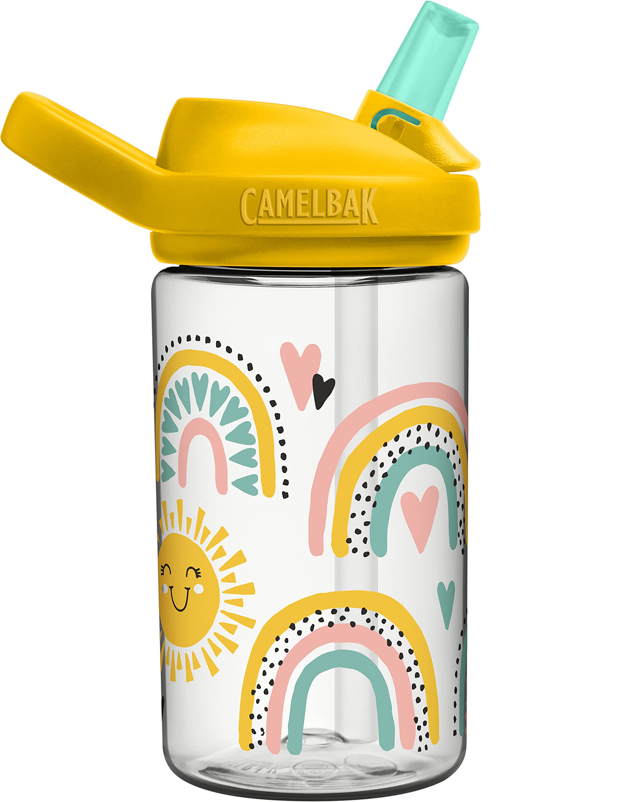 camelbak-eddy-kids-14oz-water-bottle-tritan-renew-straw-top-leak-proof-rainbows- image 3