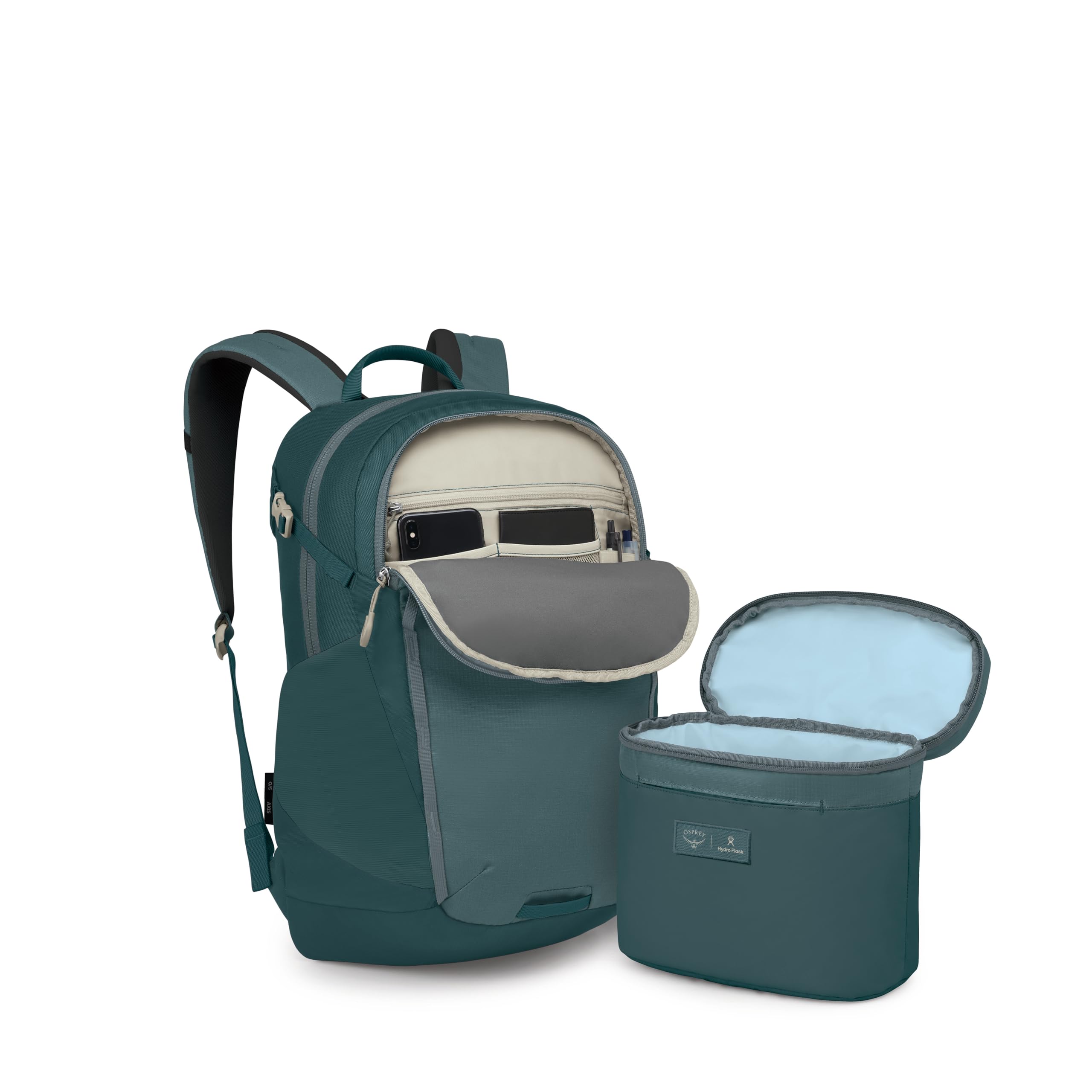 osprey-axis-campus-laptop-backpack-hydro-flask-5l-lunch-bag-bundle-cascade image 7