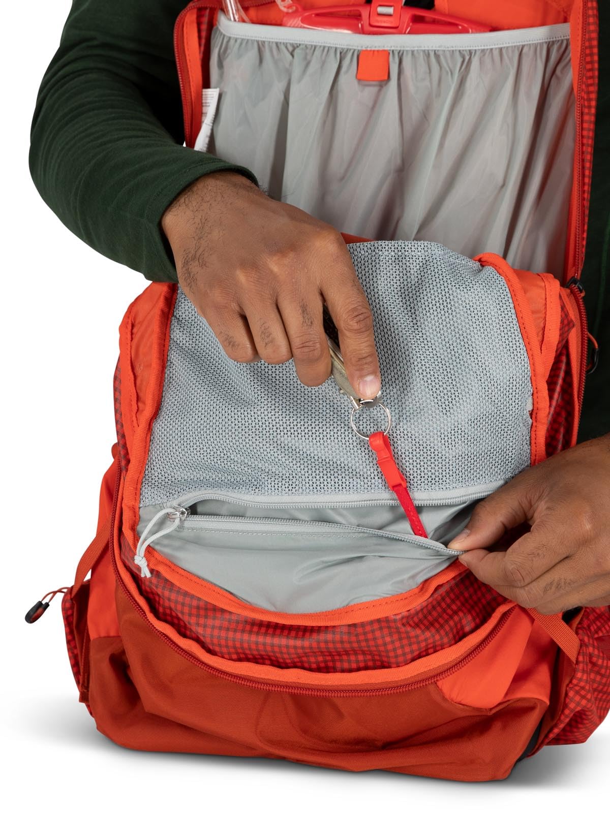 osprey-talon-pro-20l-men-s-hiking-backpack-with-hipbelt-silver-lining image 8