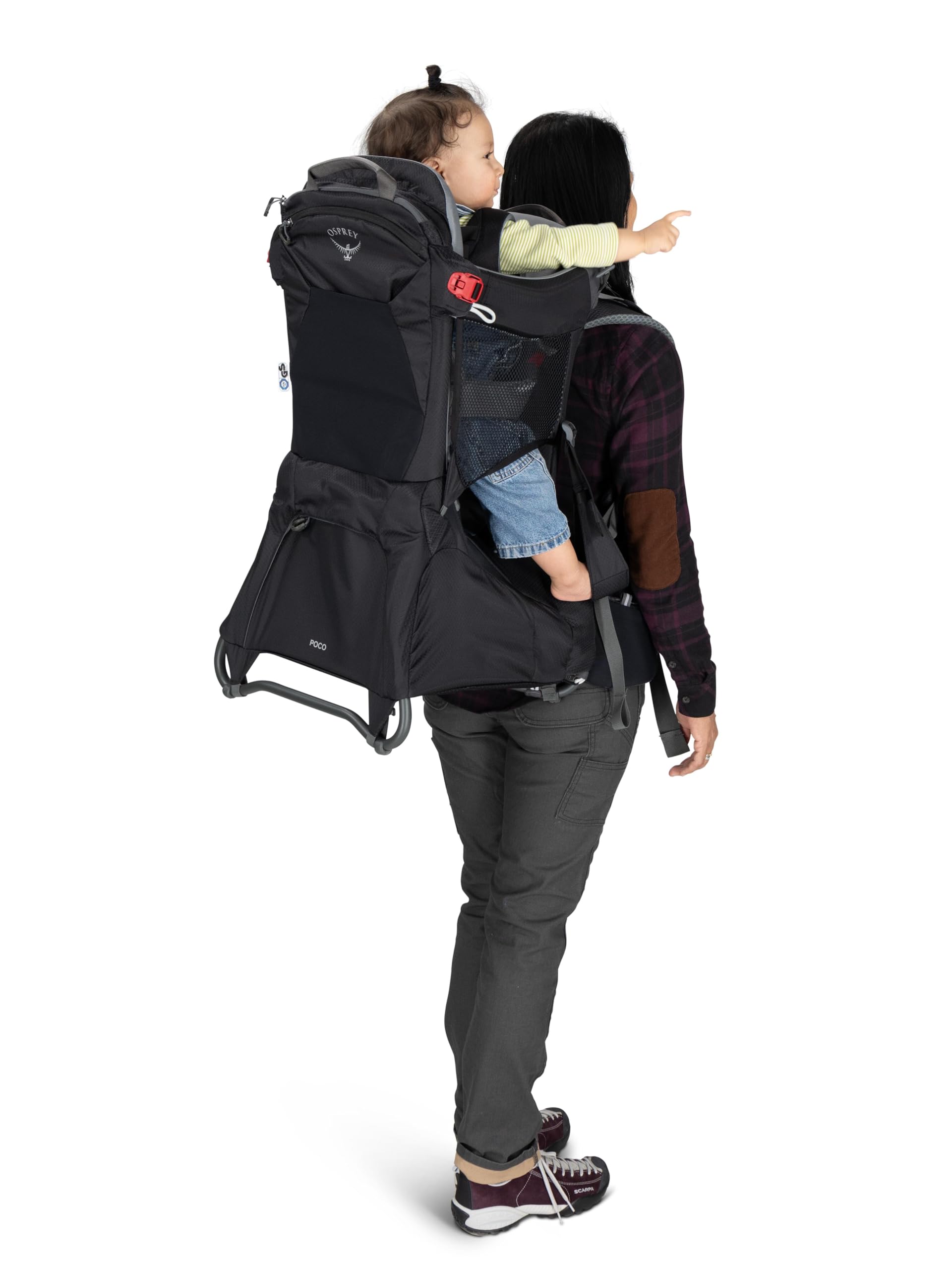 osprey-poco-child-carrier-backpack-adjustable-hiking-carrier-with-sunshade image 8