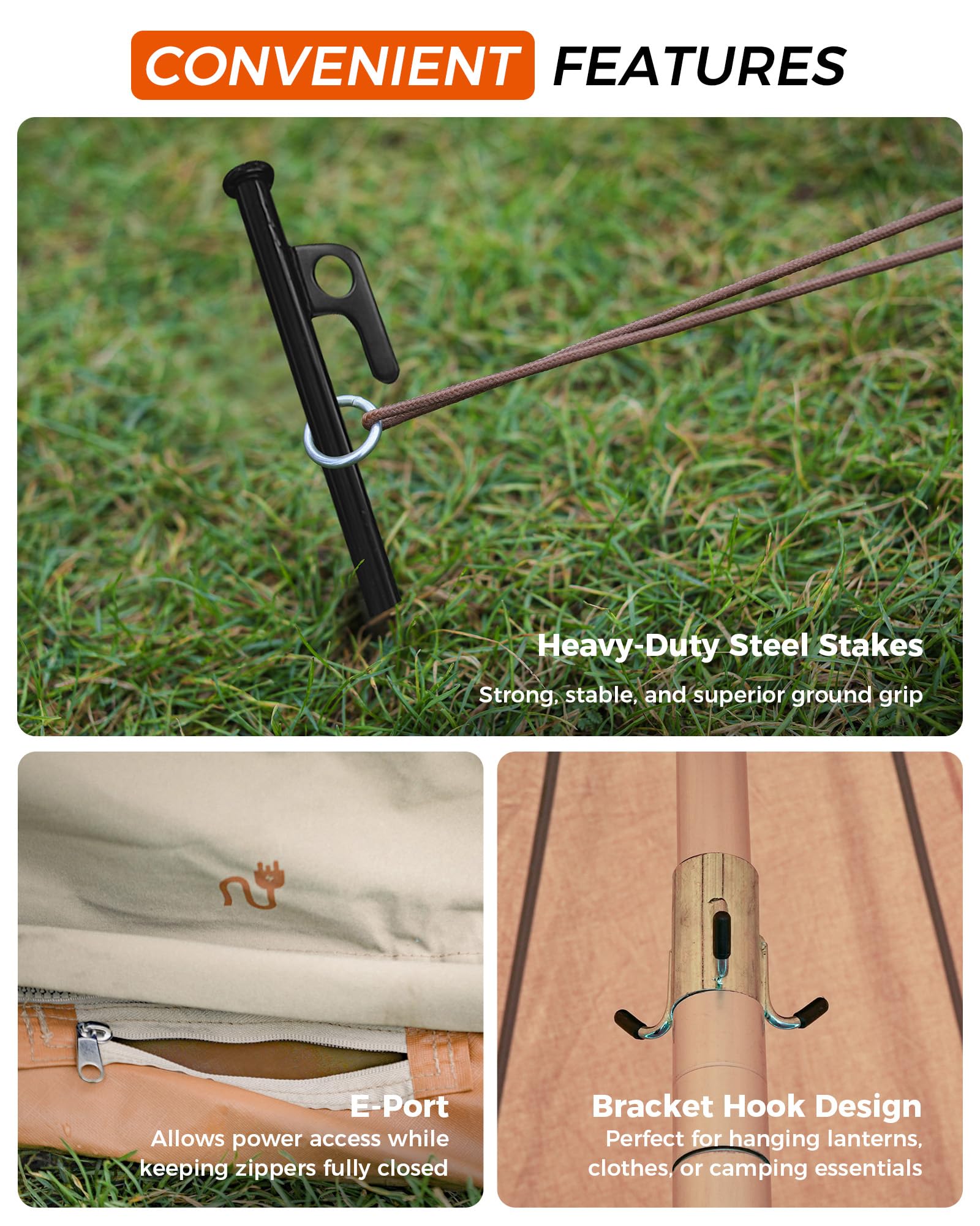 kingcamp-khan-340gsm-tc-canvas-4-season-bell-tent-heavy-duty-glamping-shelter image 5