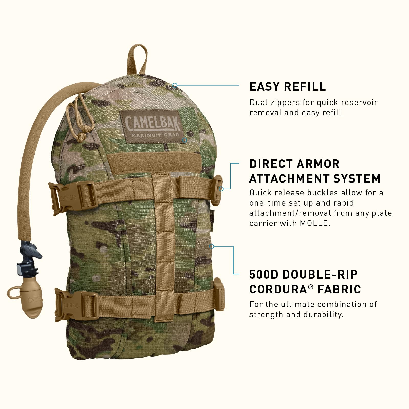 camelbak-armorbak-tactical-hydration-pack-with-100oz-3l-mil-spec-crux-reservoir image 3