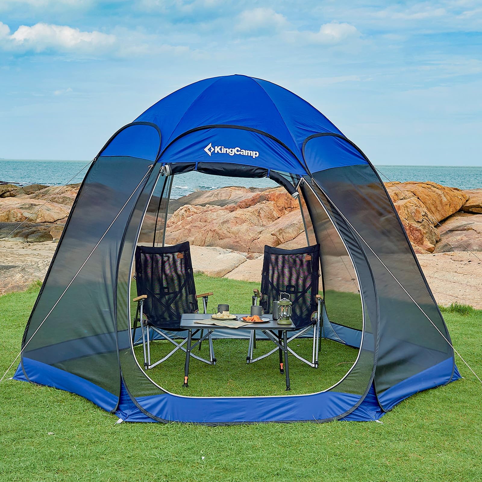 kingcamp-cairo-2-pop-up-screen-canopy-tent-10x7-instant-mosquito-net-shelter image 3