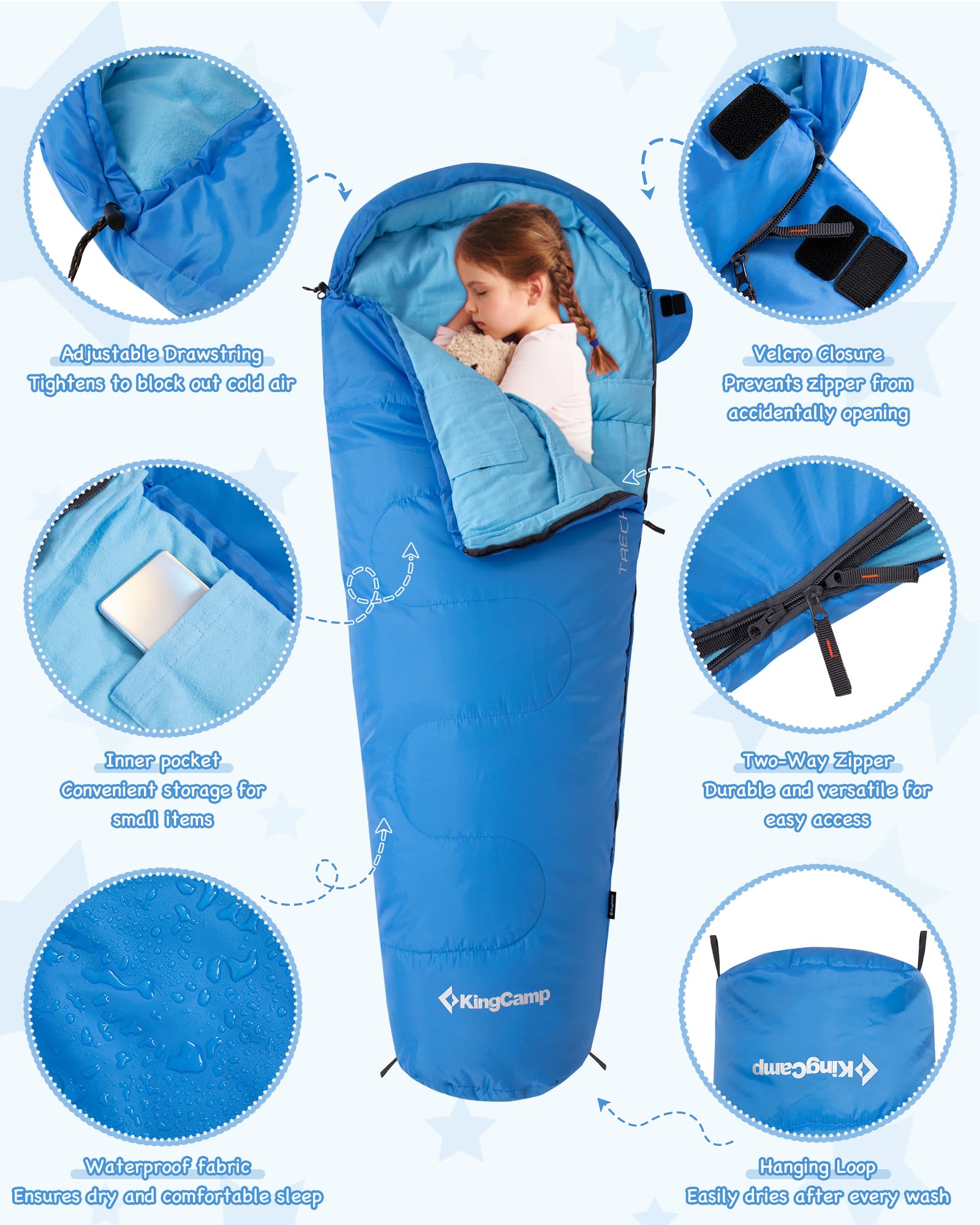kingcamp-treck-300s-kid-s-mummy-sleeping-bag image 7
