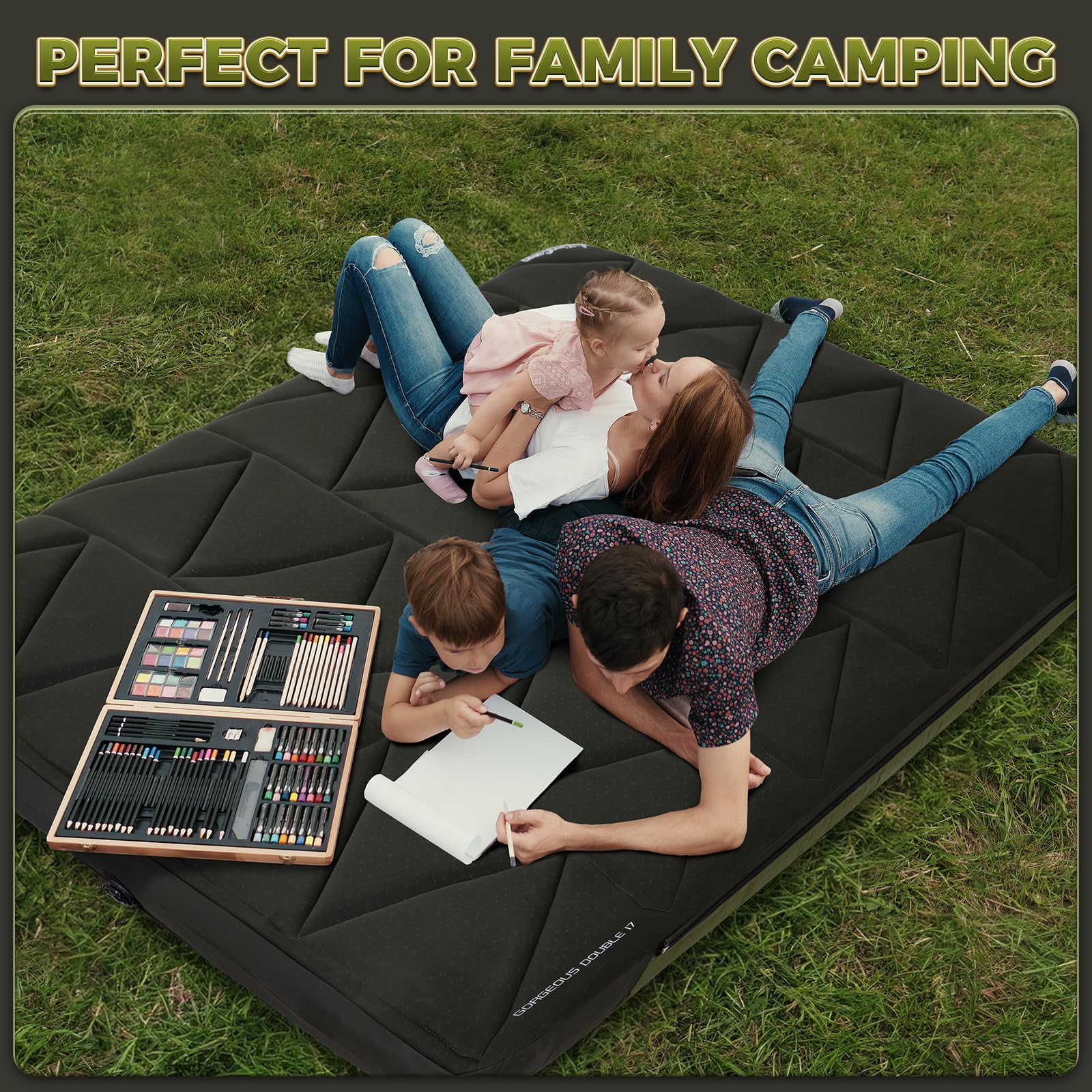 kingcamp-gorgeous-double-17-inflatable-sleeping-pad-with-cover-6-7-thick image 4