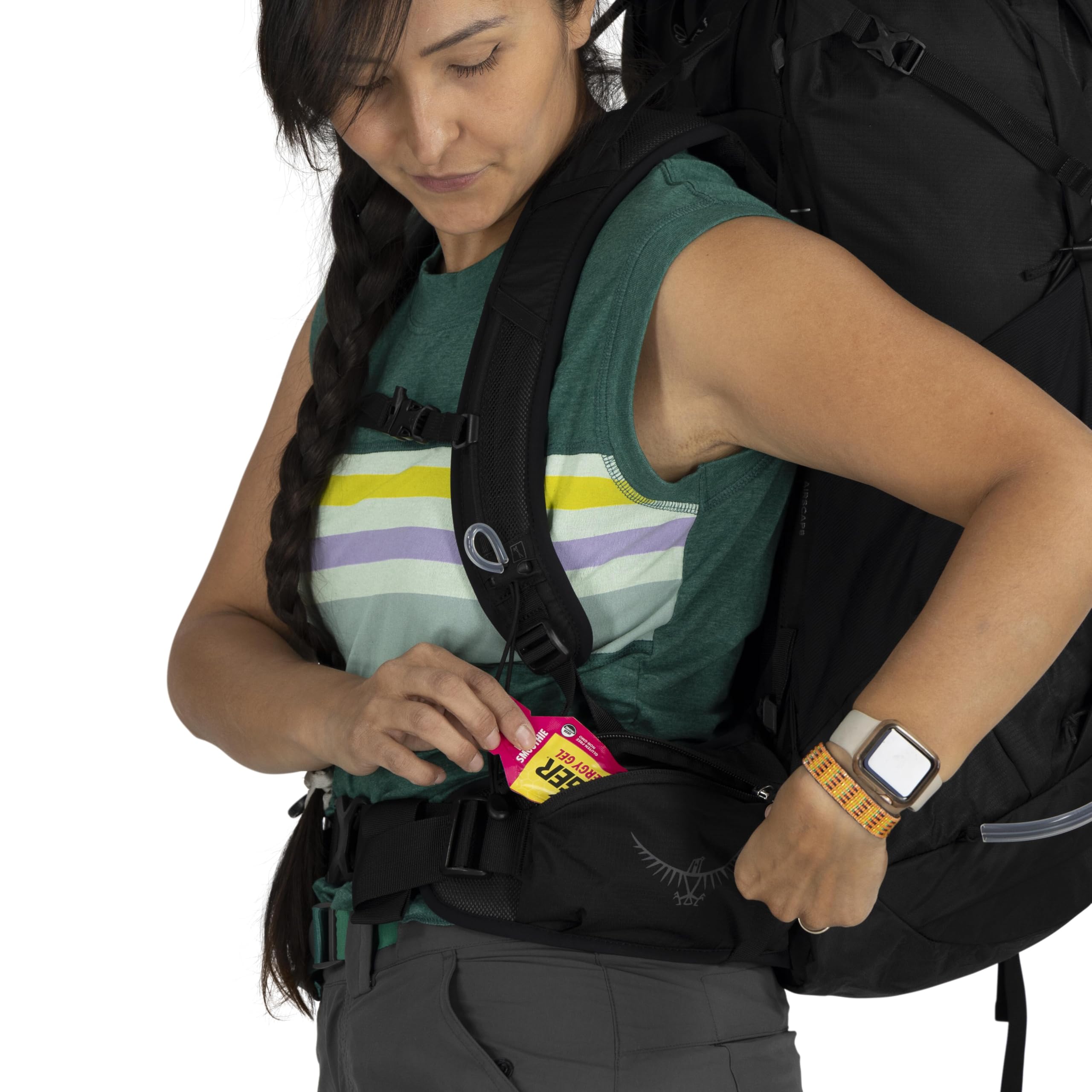 osprey-tempest-44l-women-s-lightweight-hiking-backpack-red-pampas-coal-grey-m-l image 8