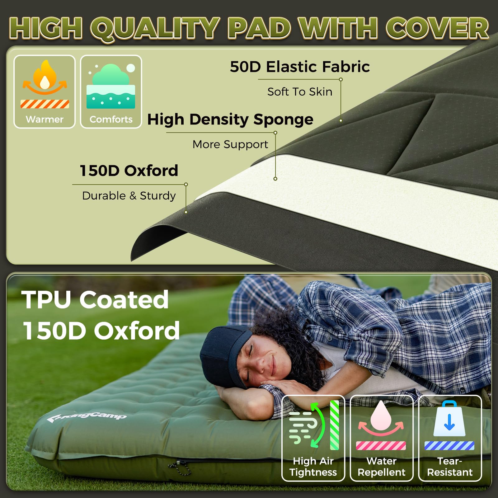 kingcamp-gorgeous-double-17-inflatable-sleeping-pad-with-cover-6-7-thick image 6