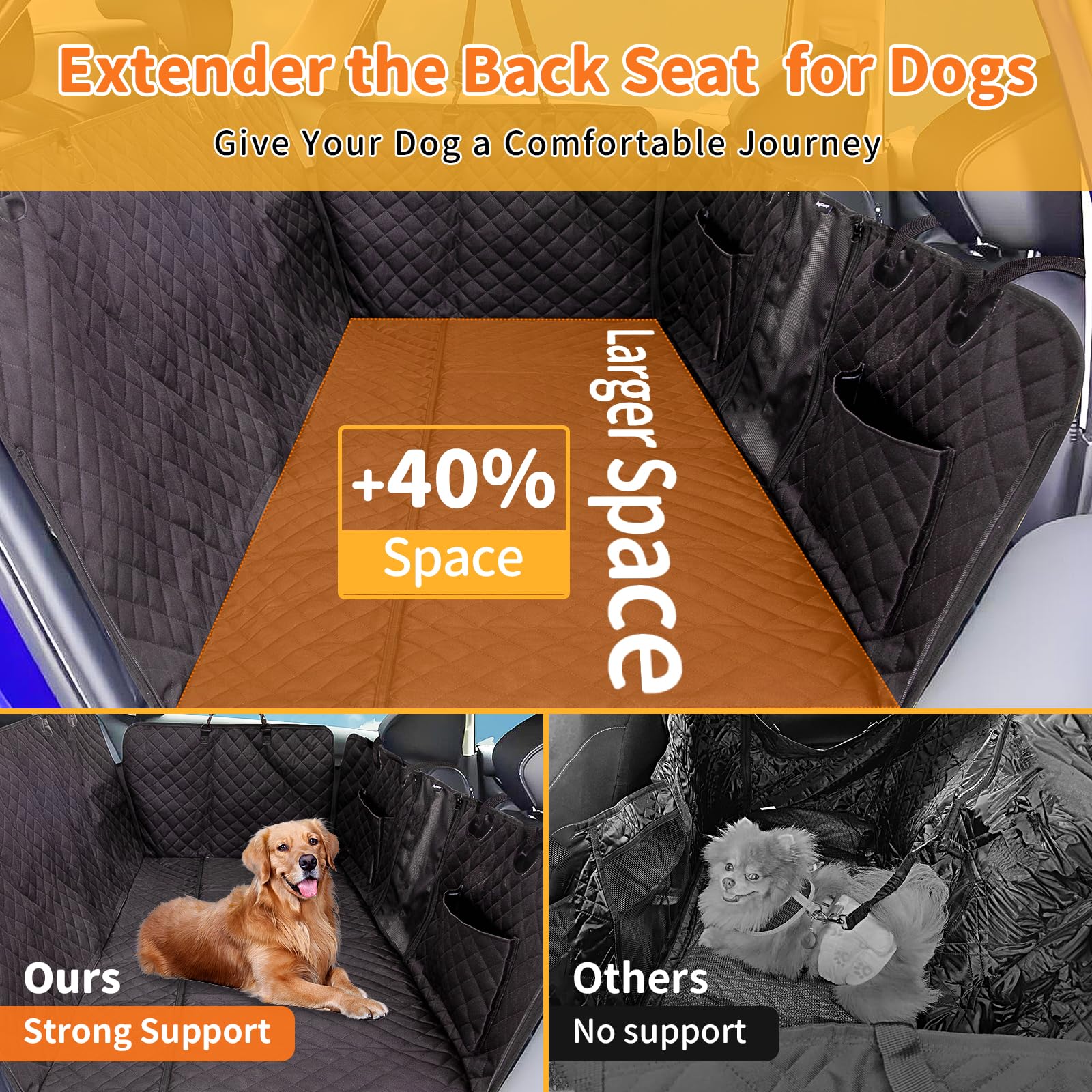 kingcamp-hard-bottom-dog-car-seat-cover image 3