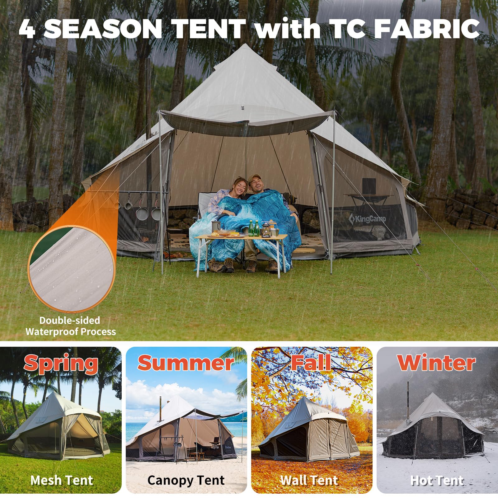 kingcamp-khan-light-400-500-canvas-bell-tent image 6