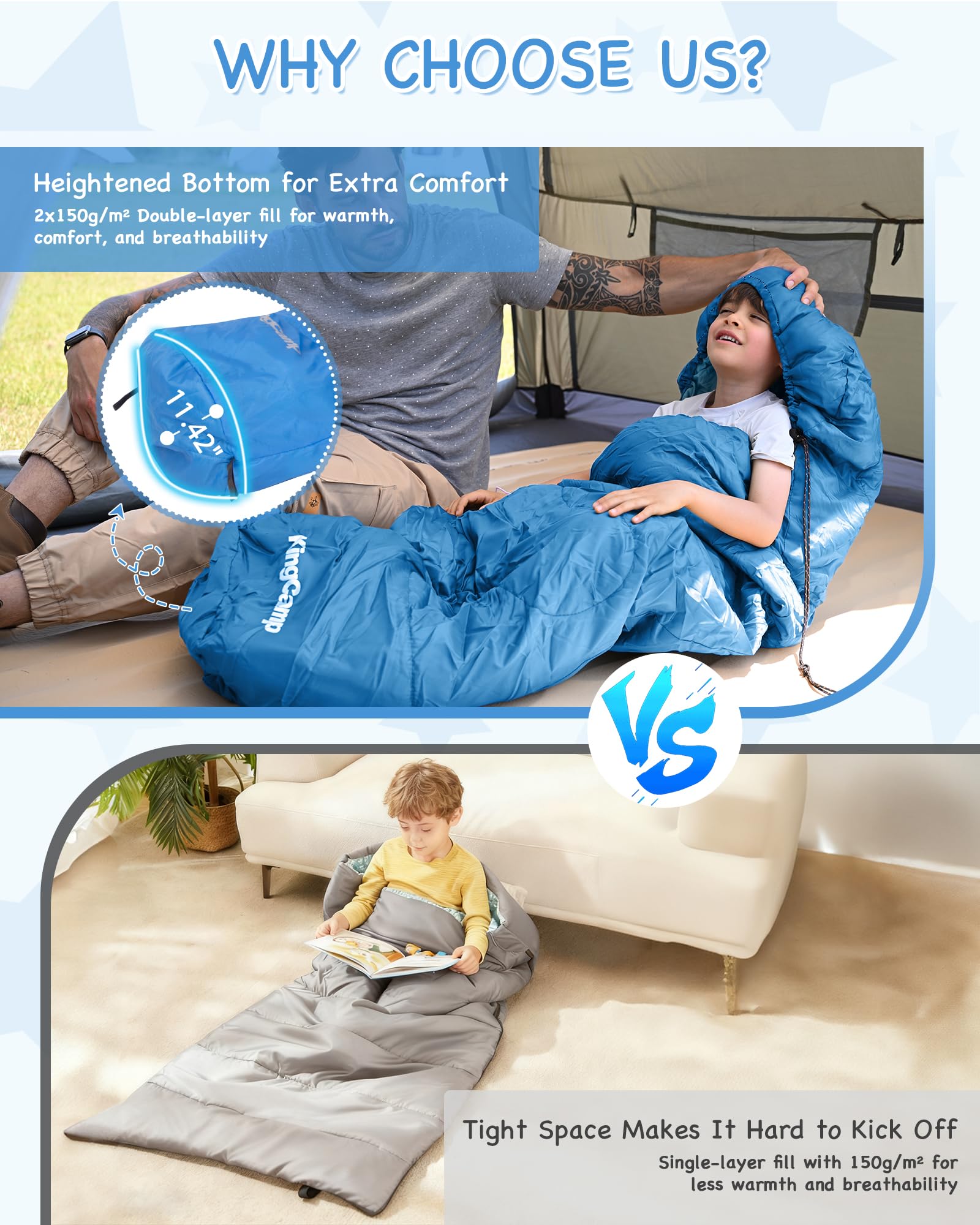 kingcamp-treck-300s-kid-s-mummy-sleeping-bag image 6