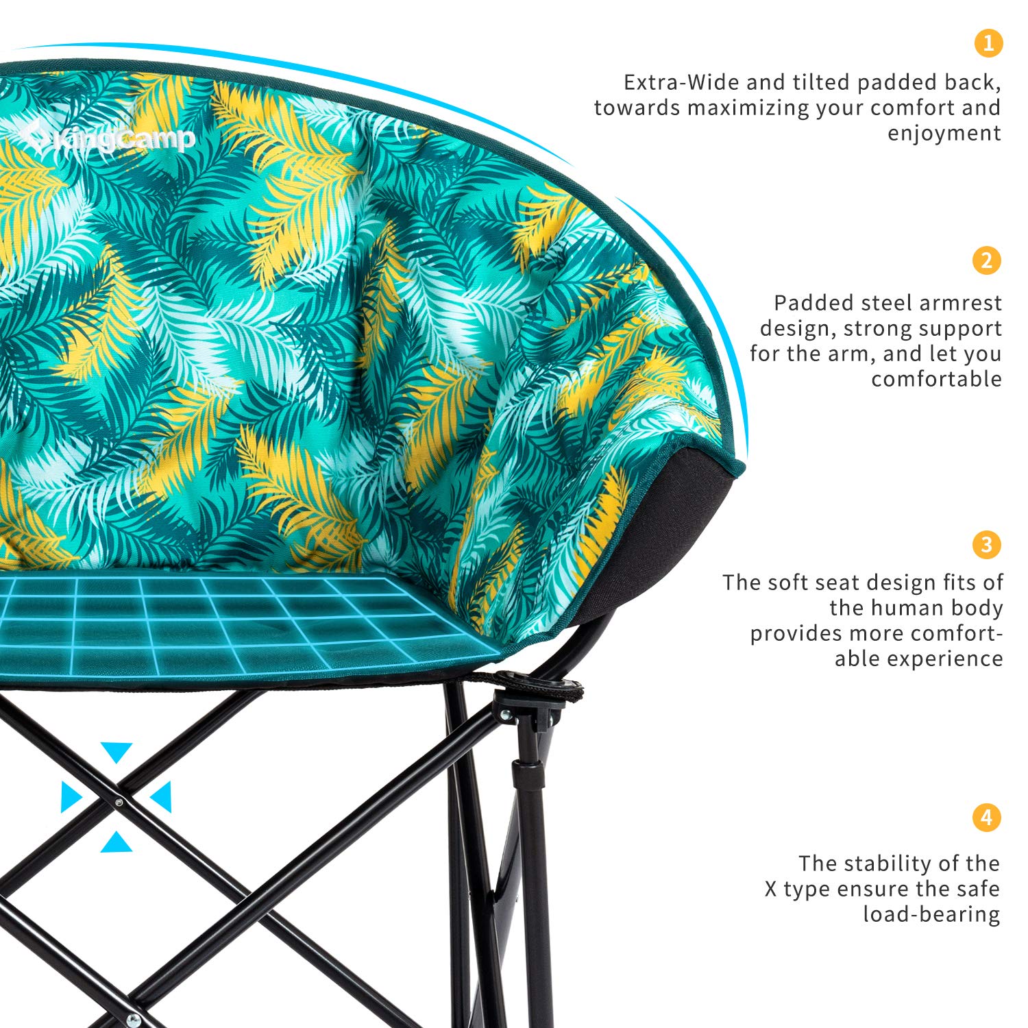 kingcamp-moon-saucer-leisure-camping-chair image 2