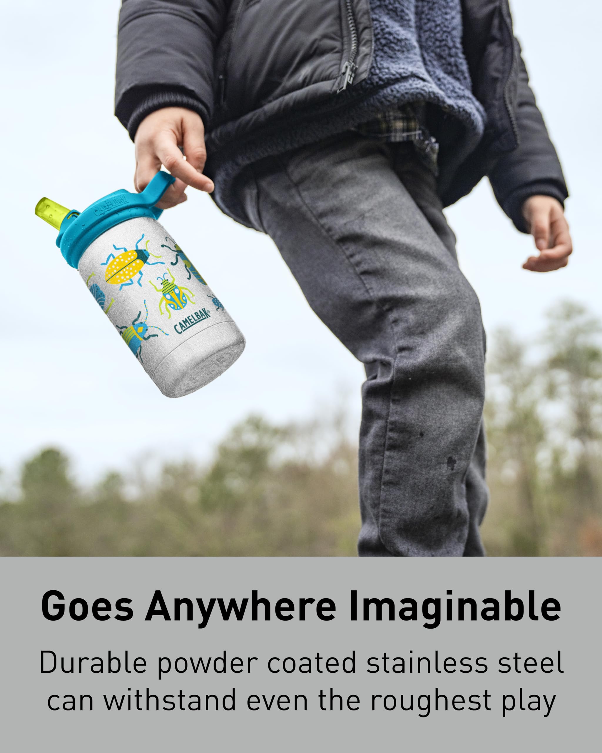 camelbak-eddy-kids-insulated-12oz-stainless-steel-water-bottle-with-bite-valve-s image 2
